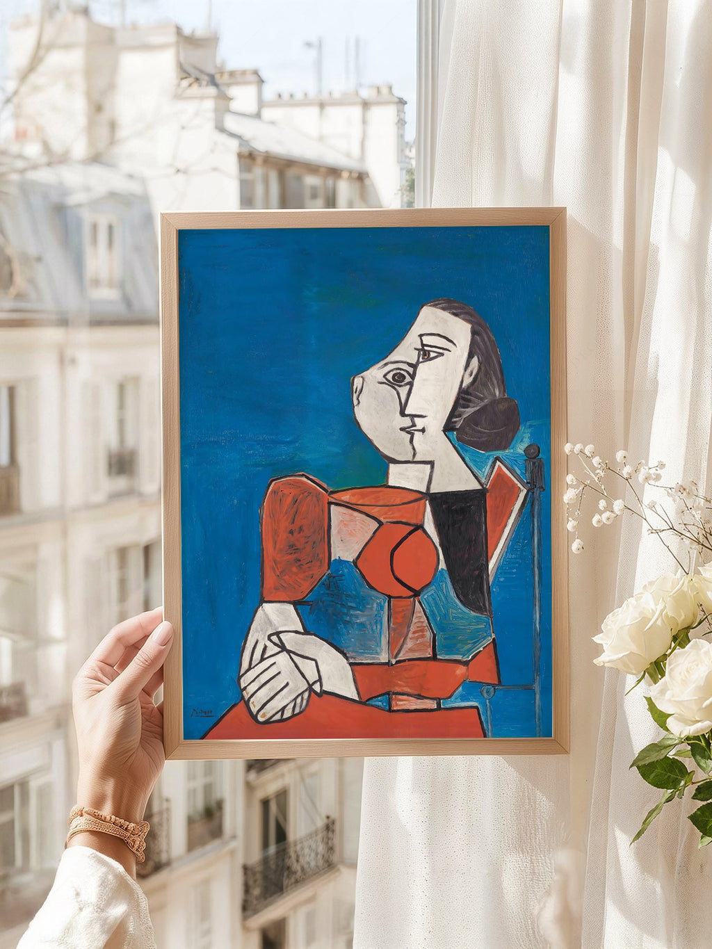 Pablo Picasso Femme Seated Woman Art Print – Cubist Wall Art Poster