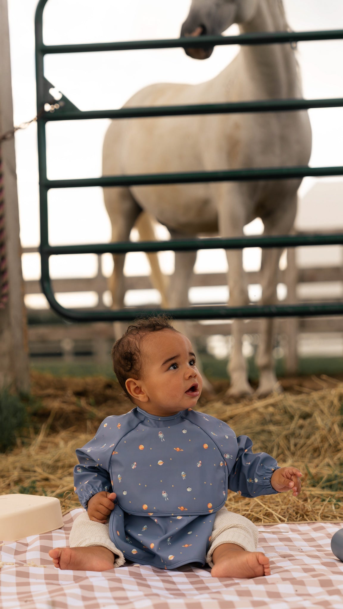Long Sleeve Bib with Integrated Pocket