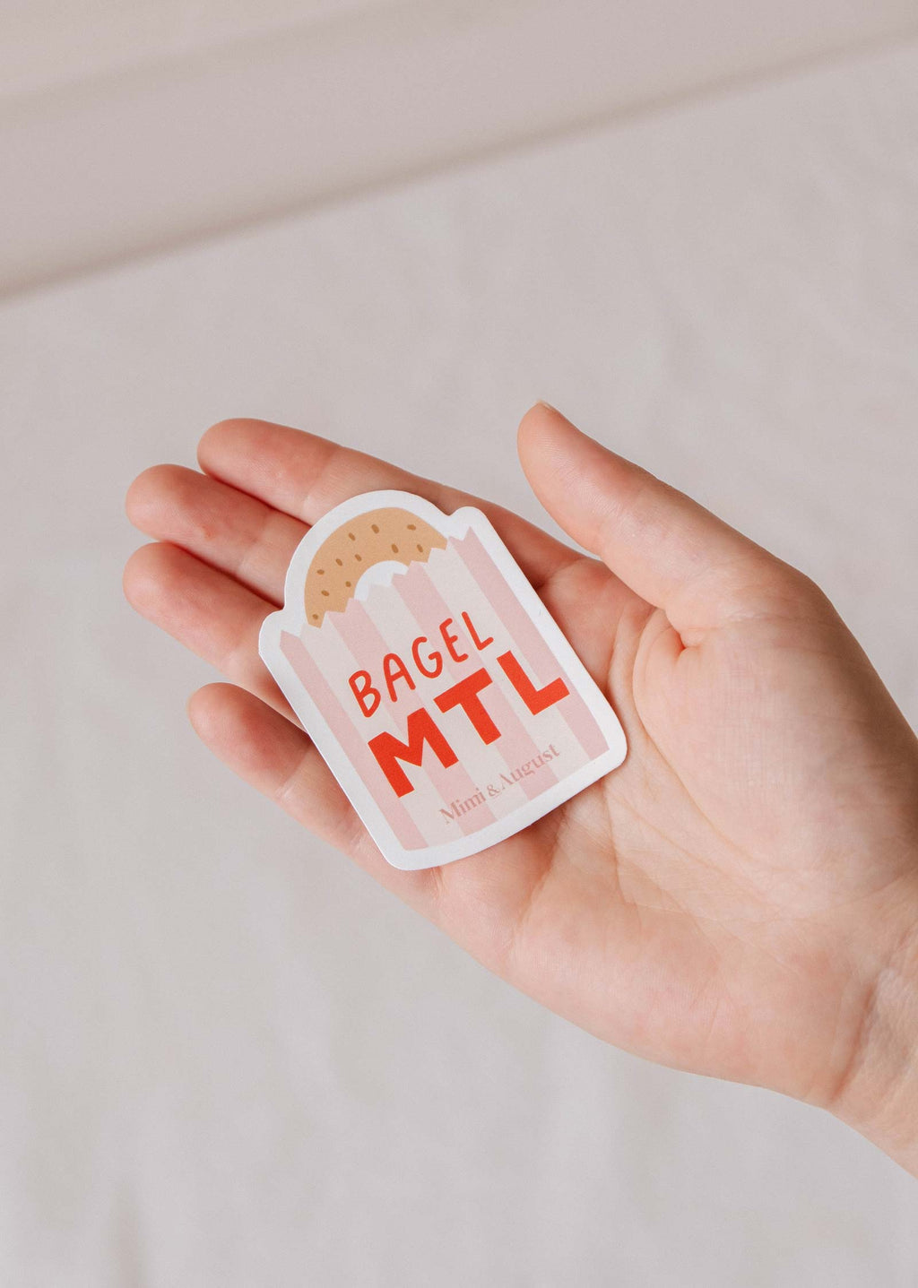 Bagel MTL - Autocollant en vinyle