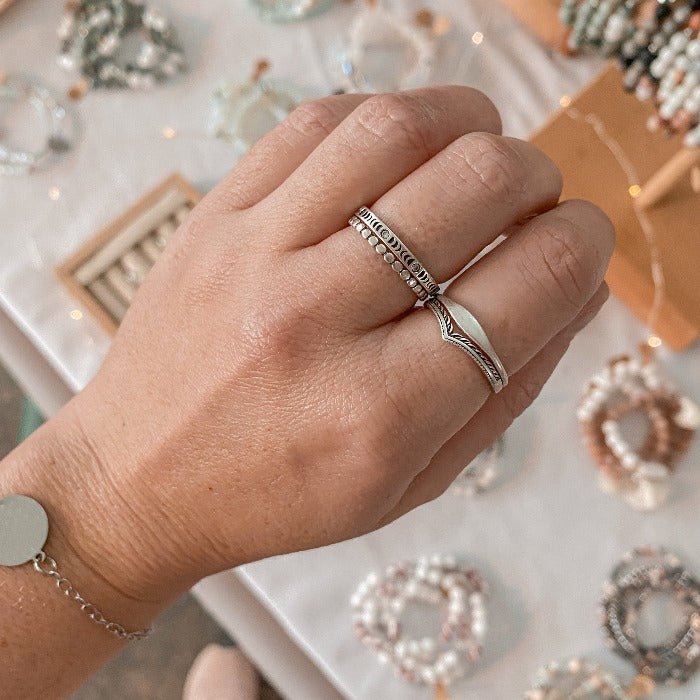 MOONPHASE | Bague en argent sterling 925 et zircon