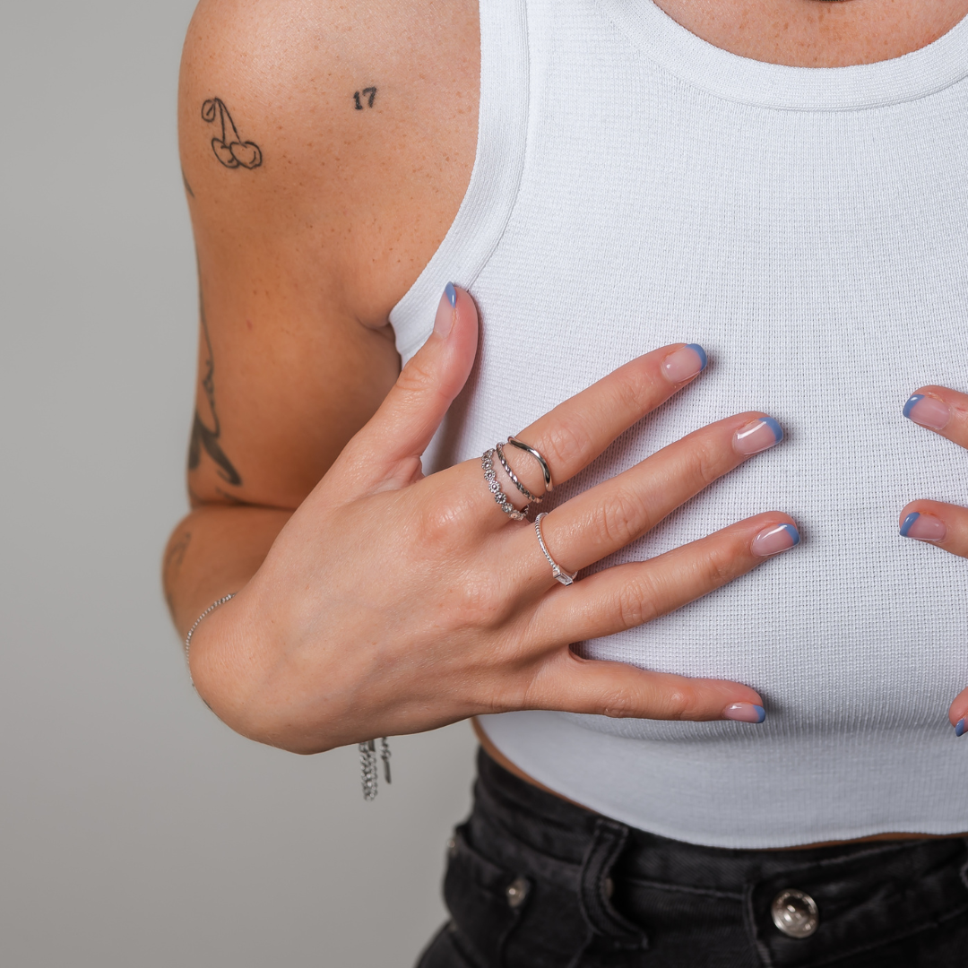 Bague double réglable