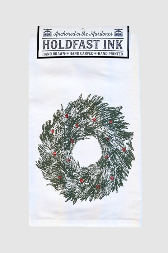Balsam Wreath Tea Towel