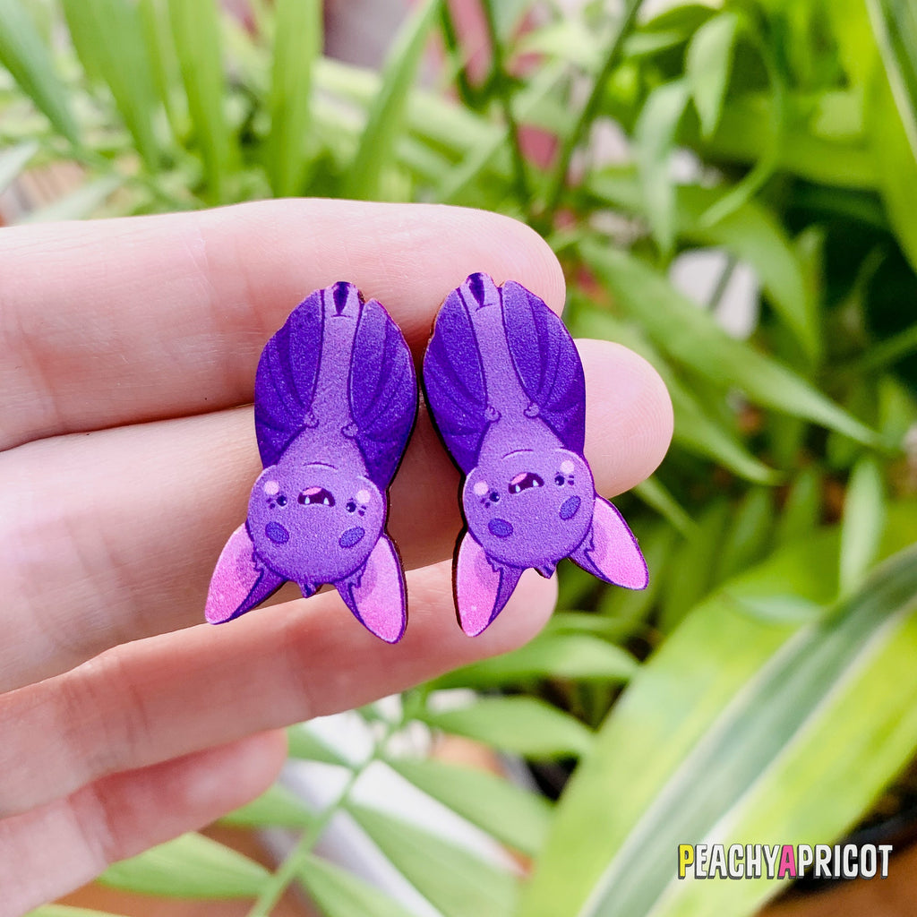 Boucles d'oreilles chauve-souris