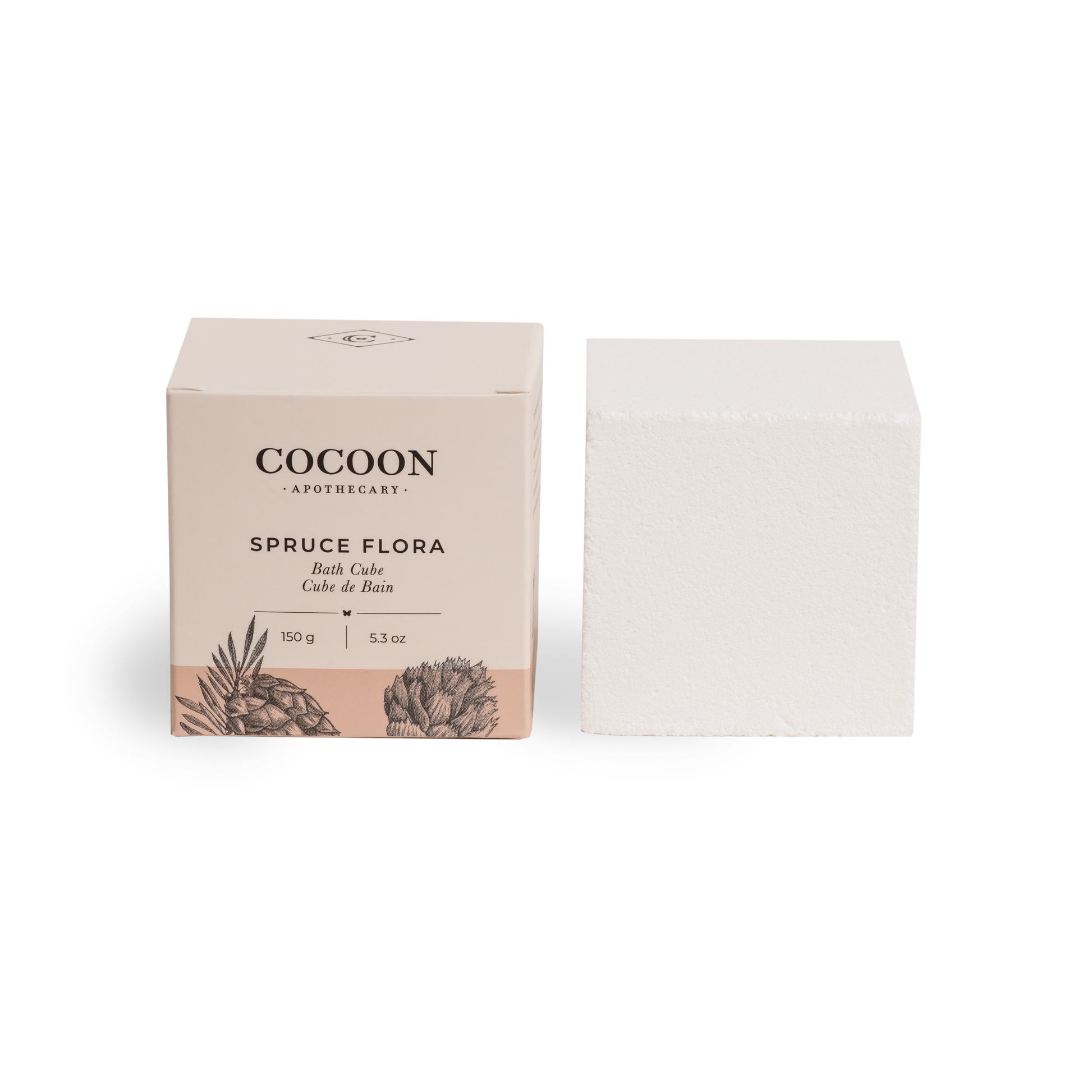 Cube de bain - Épinette Flora