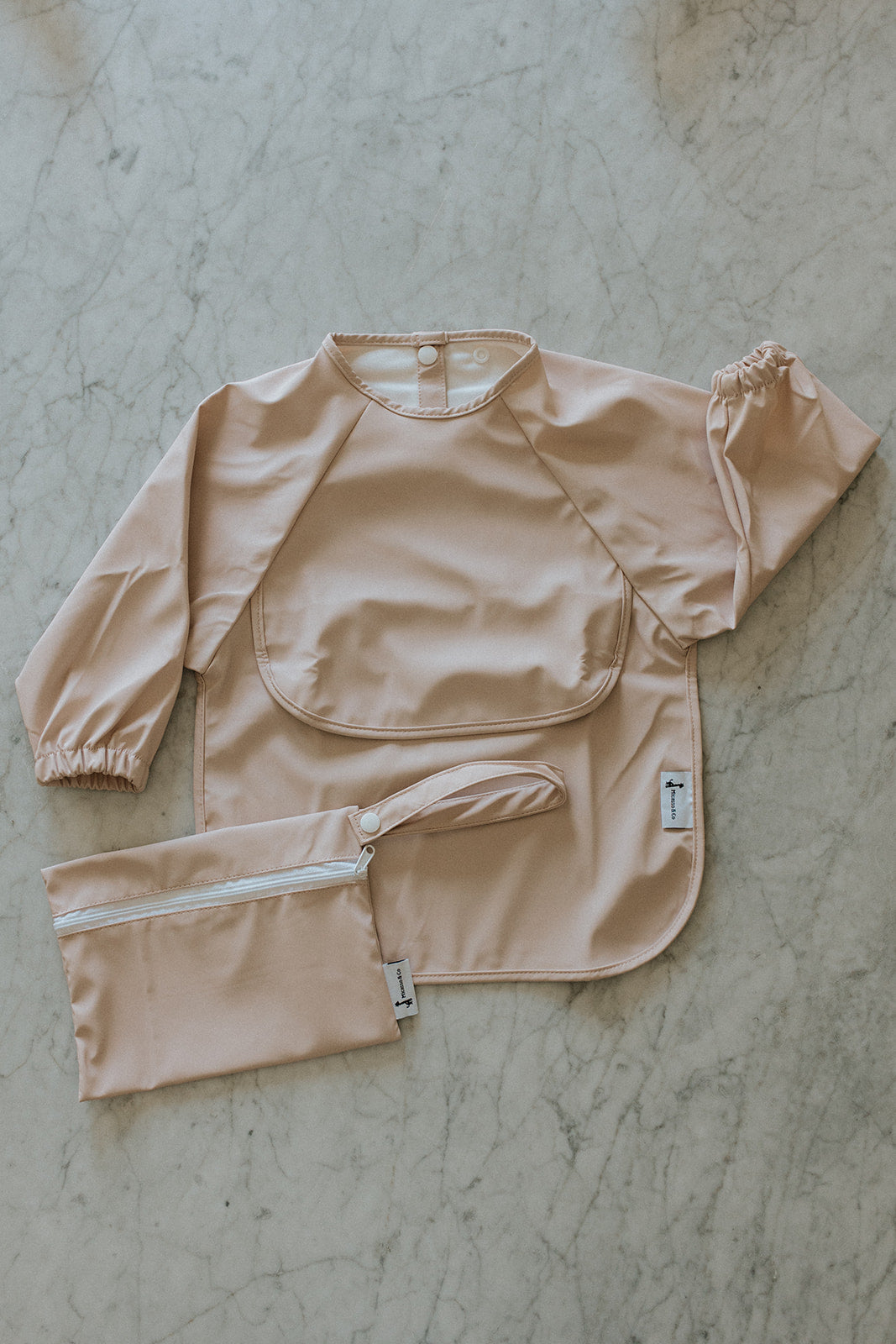 Waterproof Long Sleeve Bib with Pocket | 6-24 Months
