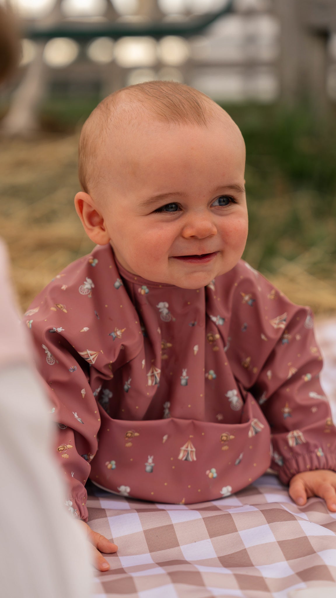 Long Sleeve Bib with Integrated Pocket