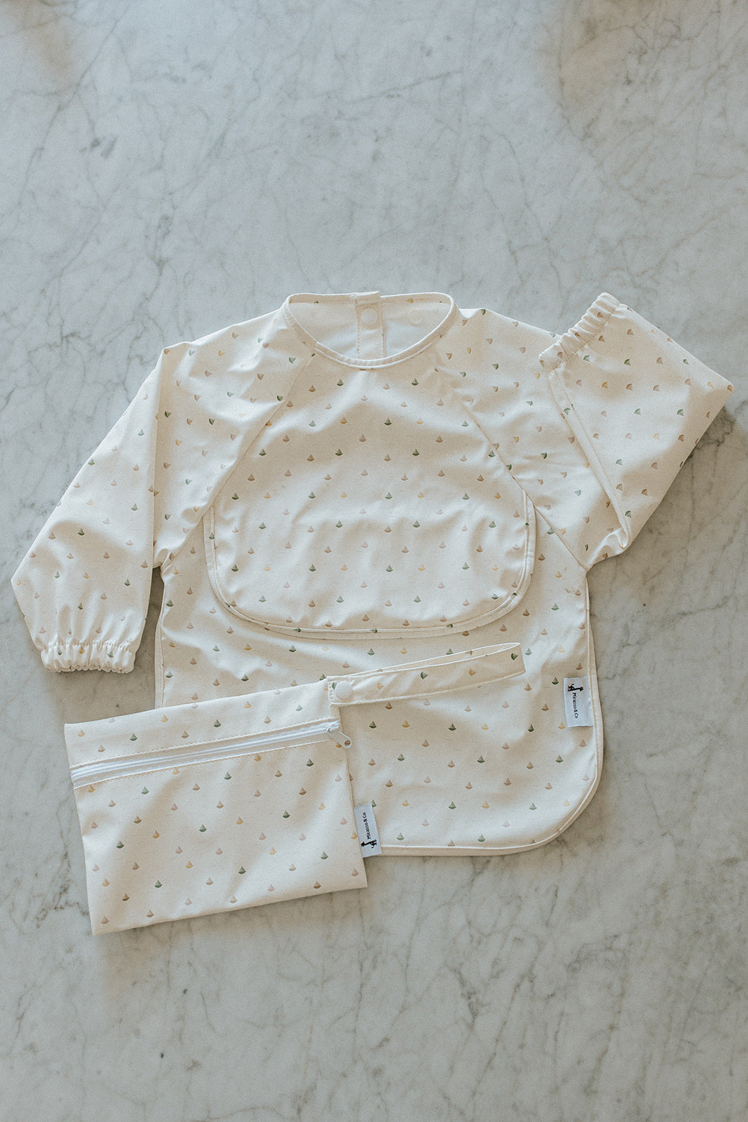Waterproof Long Sleeve Bib with Pocket | 6-24 Months