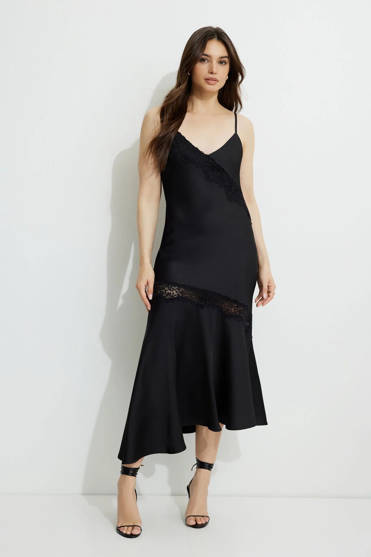 Robe longue asymétrique