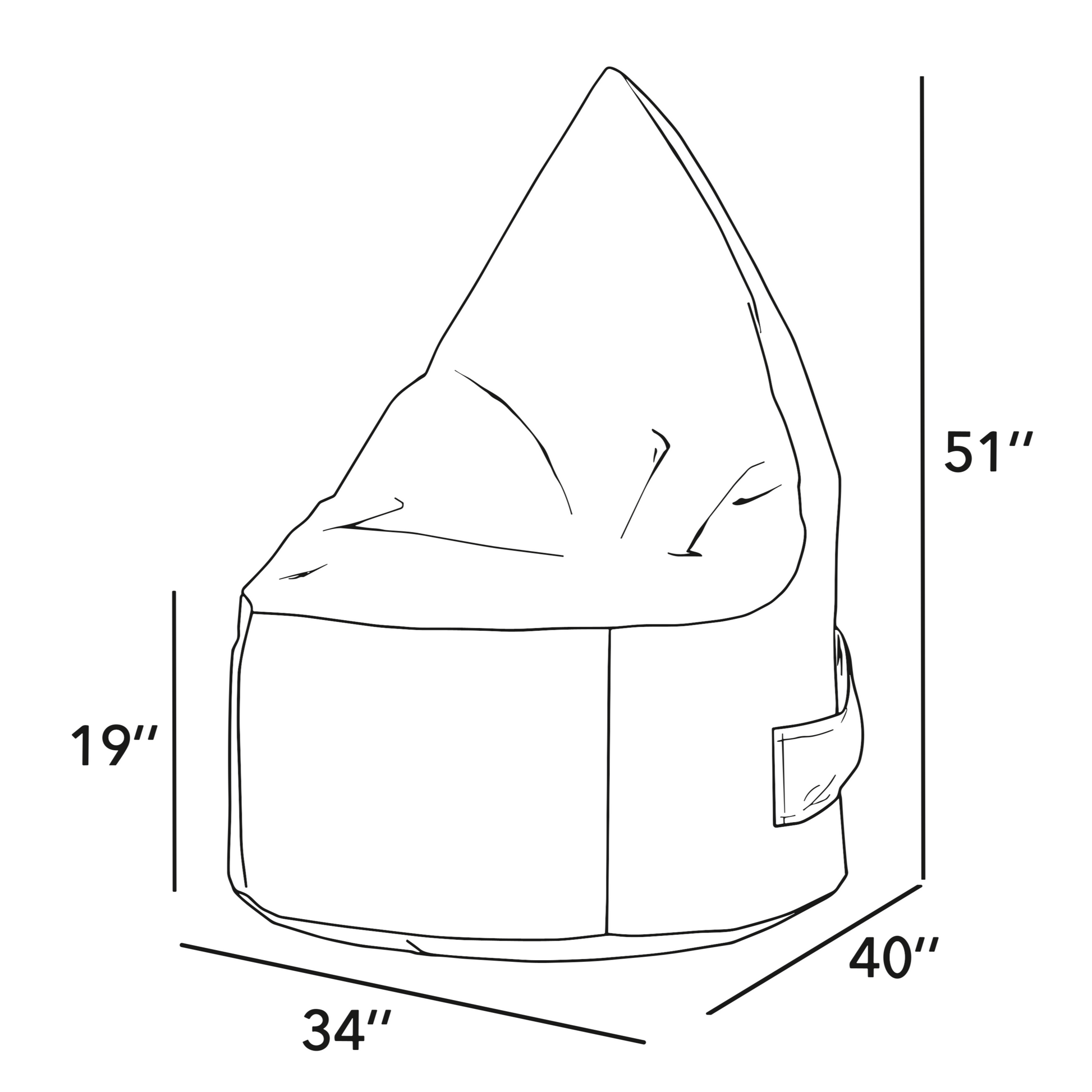 Adult Ergo Bean Bag - Original
