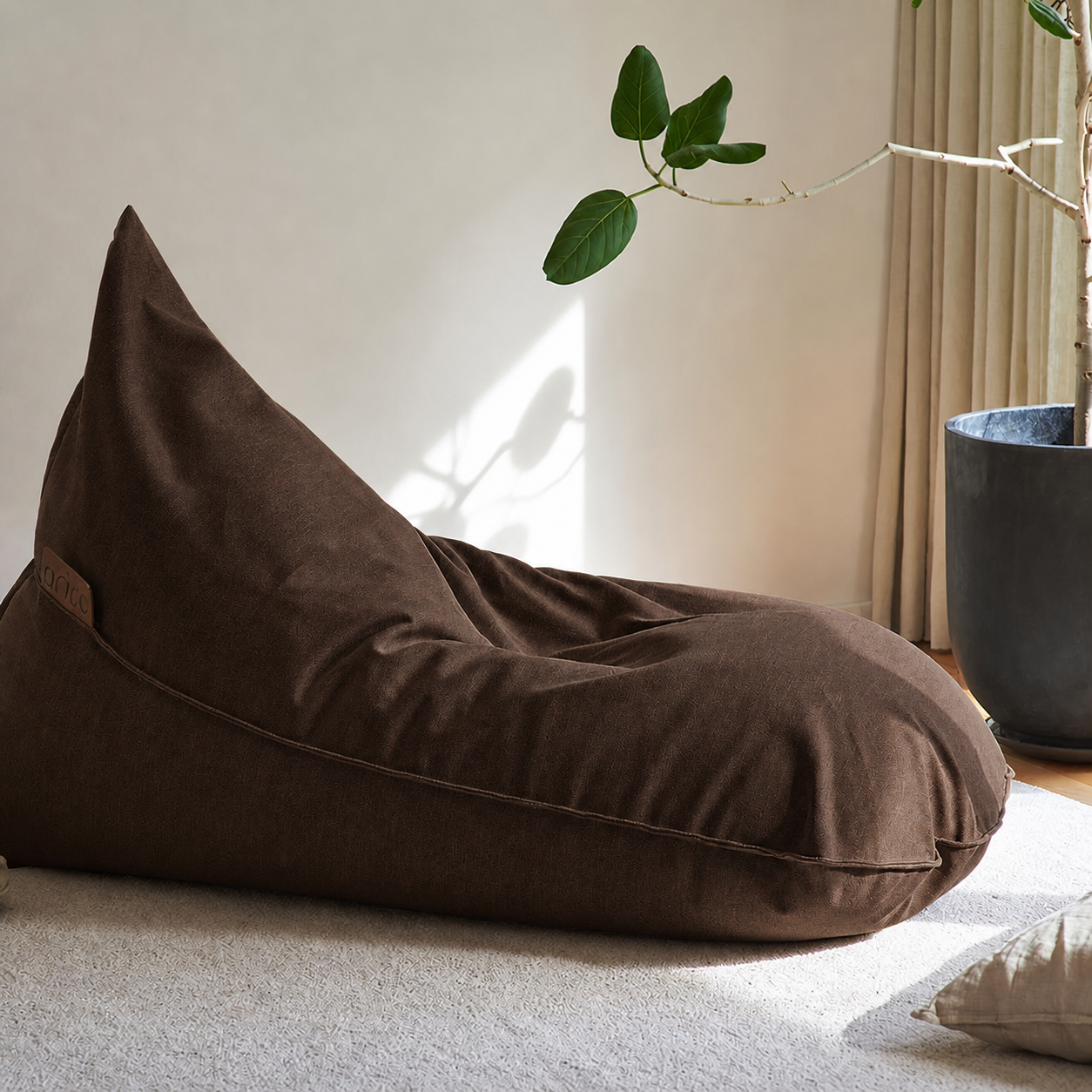 Adult Bean Bag Lounge - Sepia
