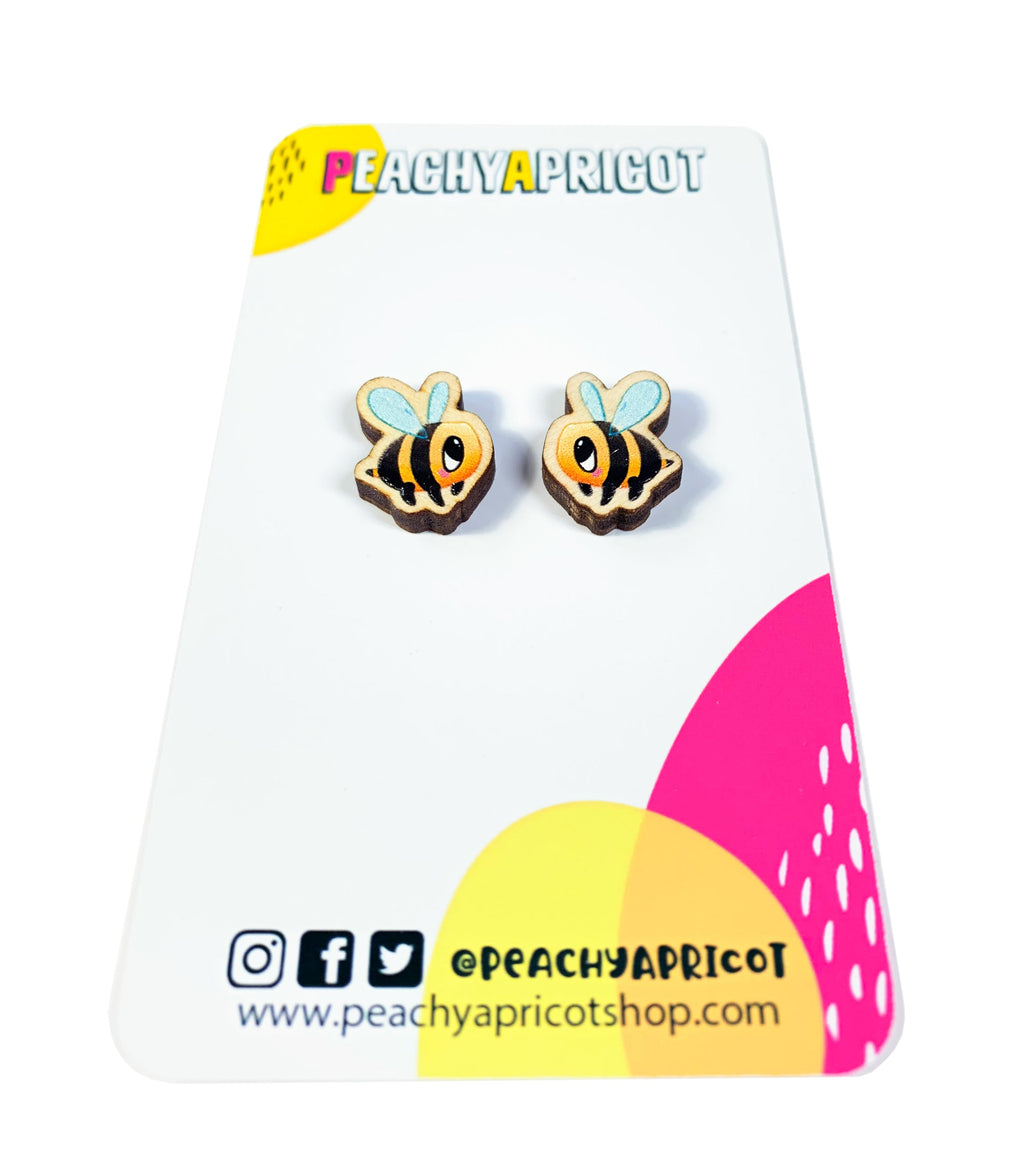 Boucles d'oreilles abeilles