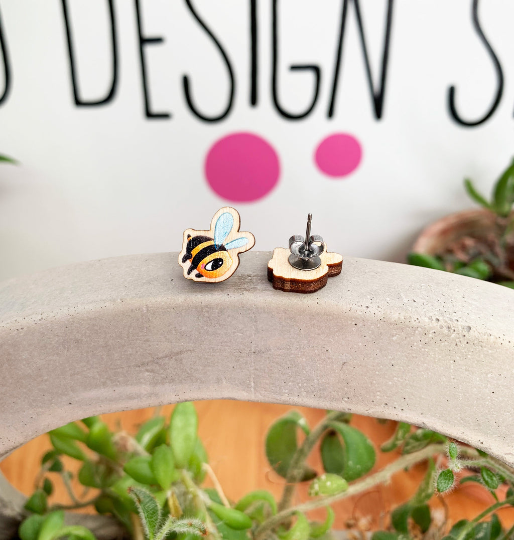 Boucles d'oreilles abeilles
