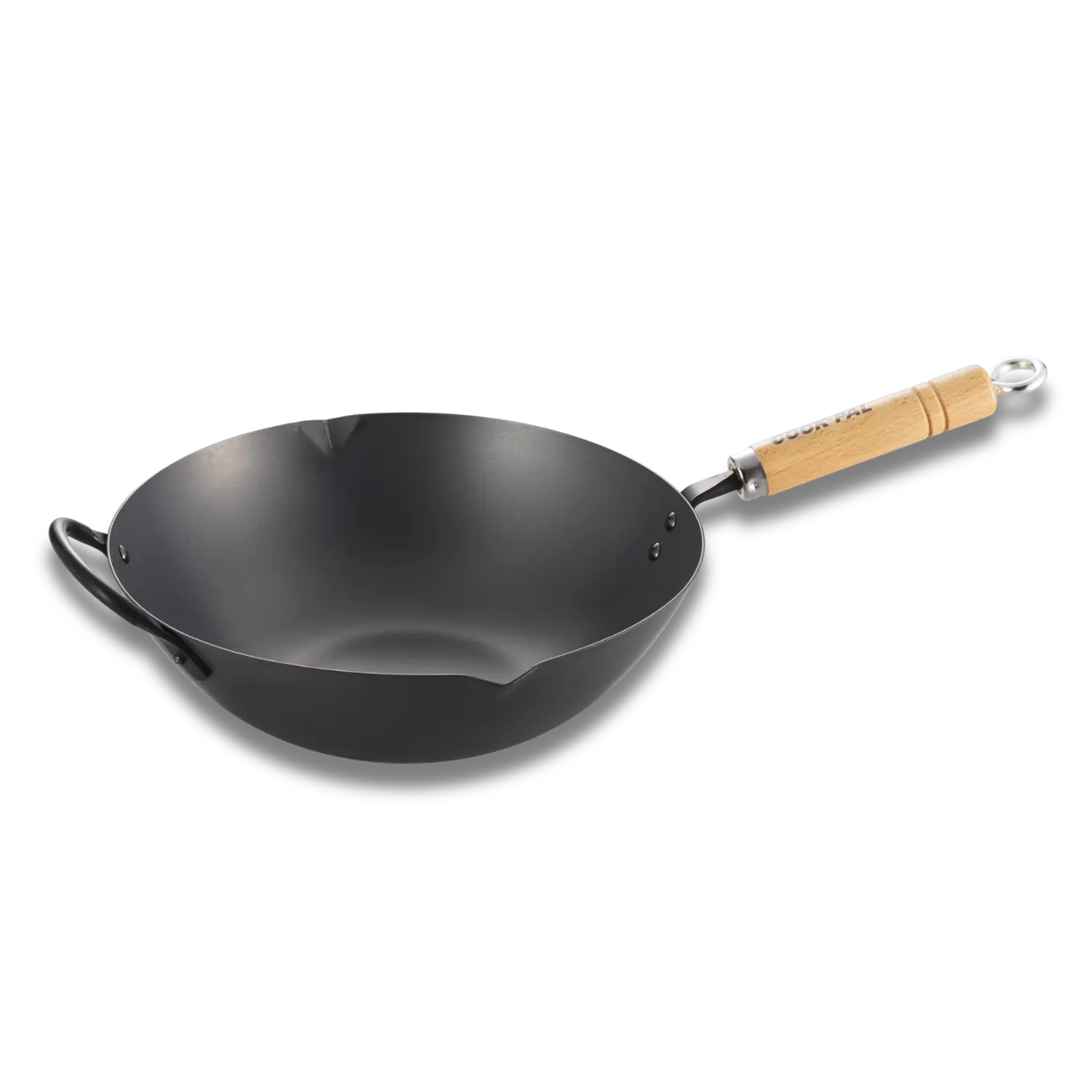 Yoshikawa Cook-Pal Ren 33cm Nitrided Carbon Steel Beijing Wok