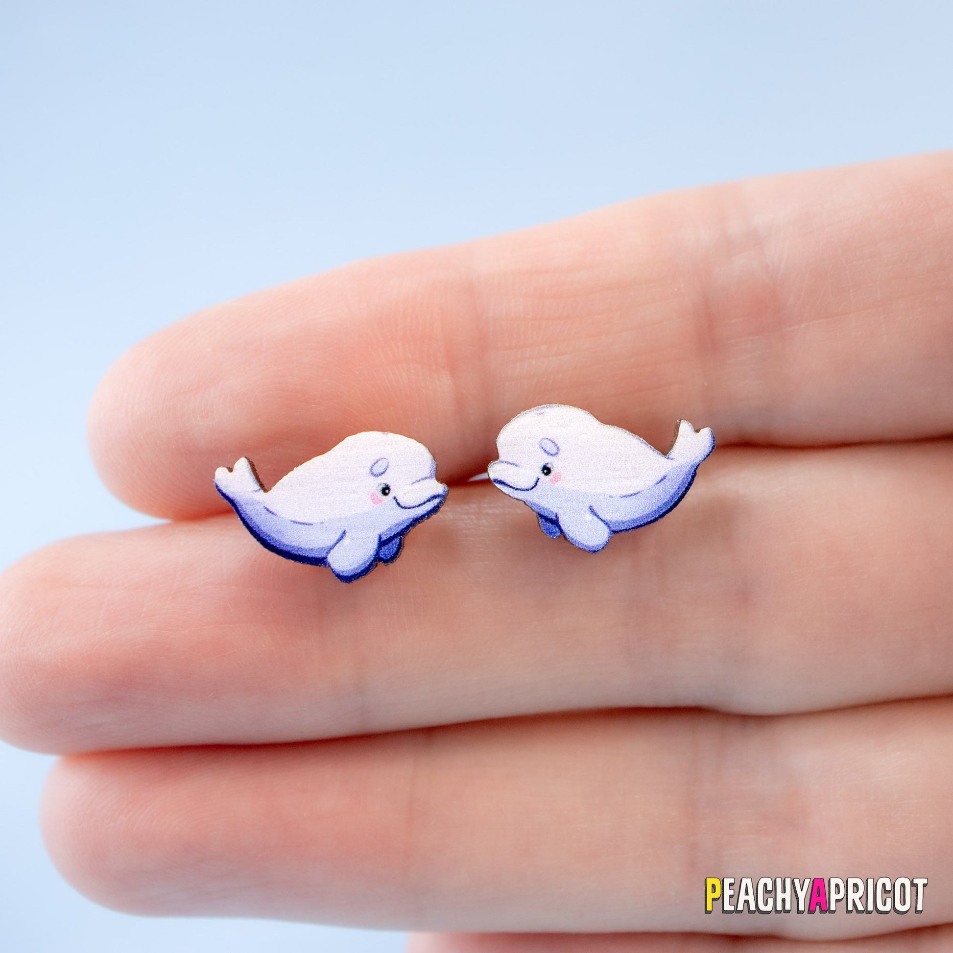 Boucles d'oreilles à tige Beluga