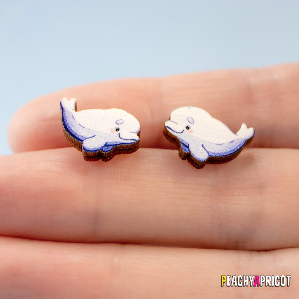 Boucles d'oreilles à tige Beluga