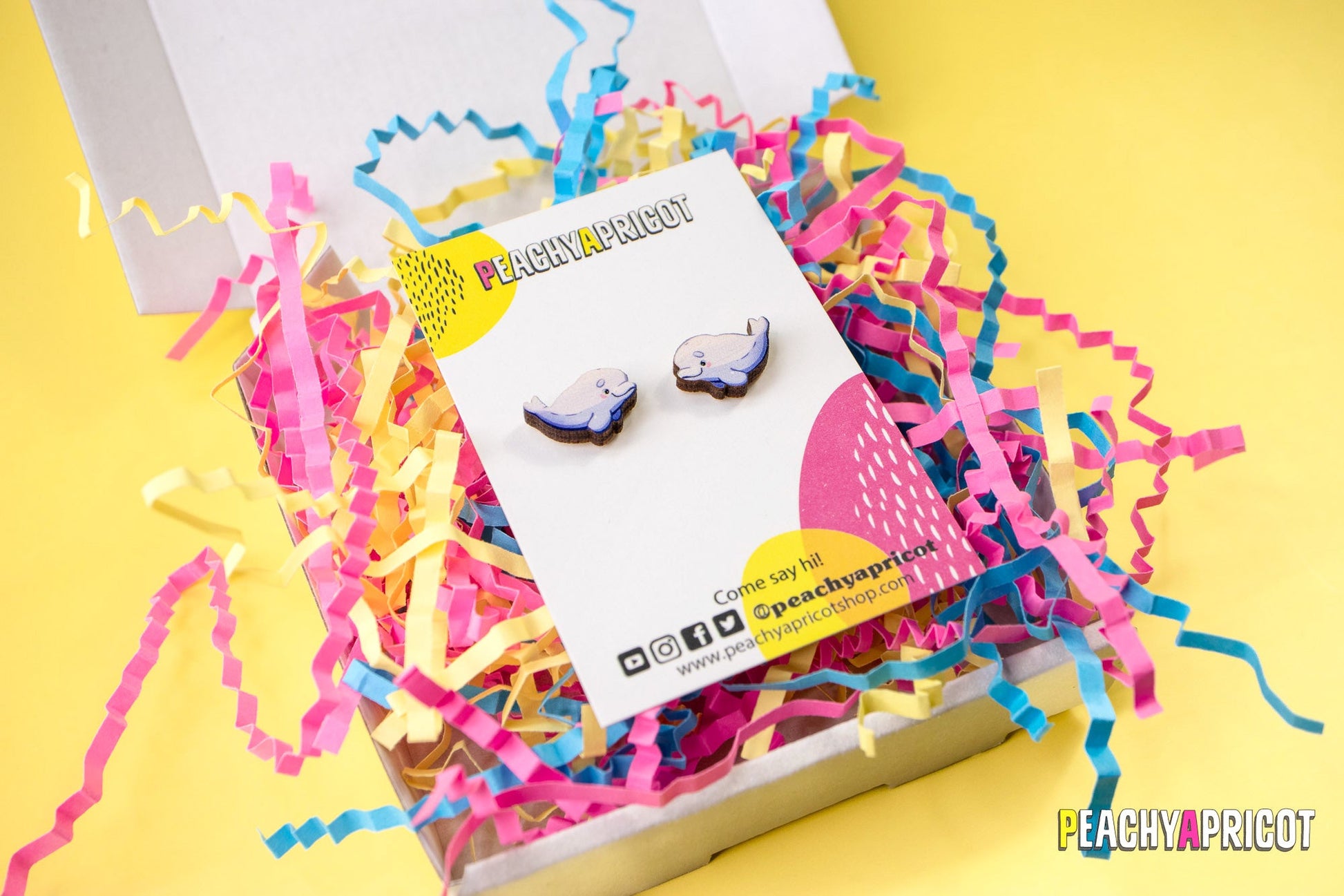 Boucles d'oreilles à tige Beluga
