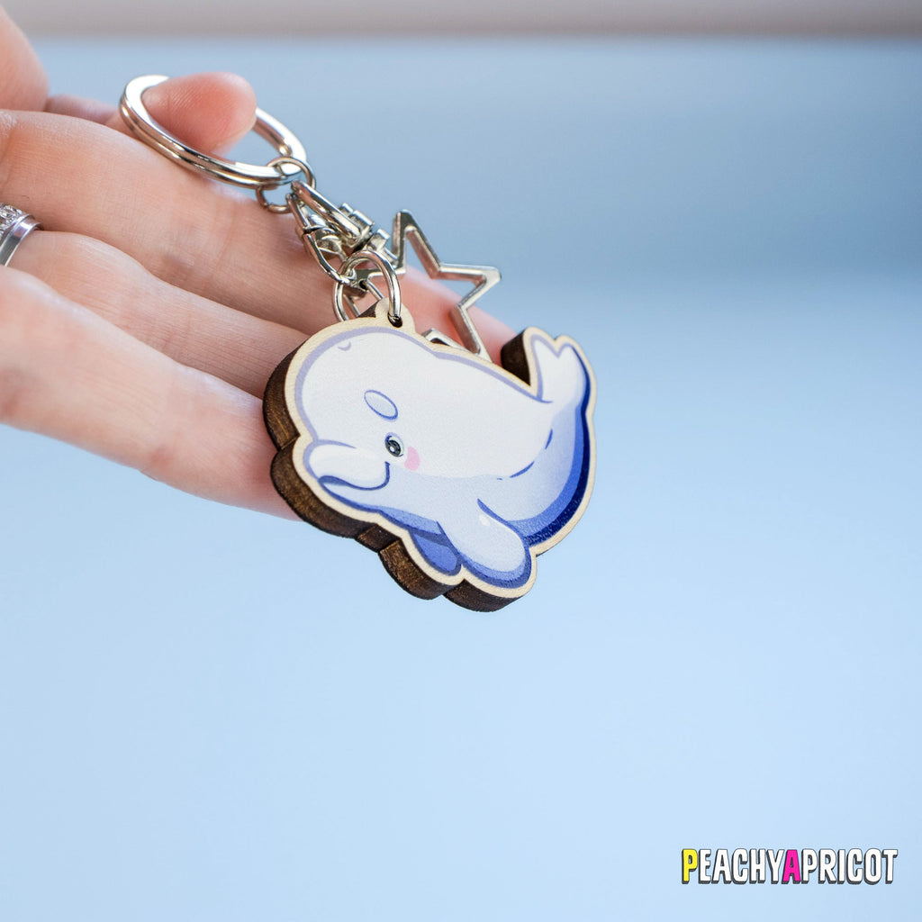 Porte-clés baleine béluga