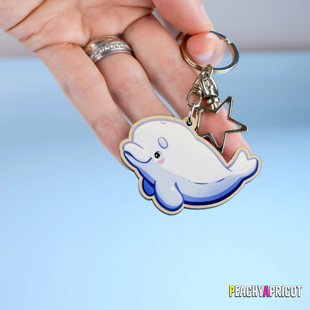 Porte-clés baleine béluga