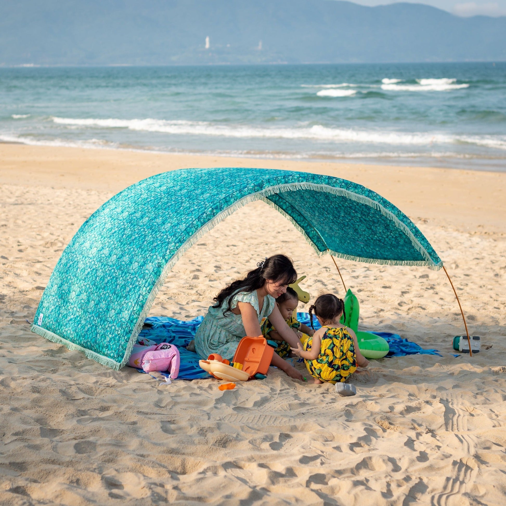 Cabane de plage en coton prête à voyager