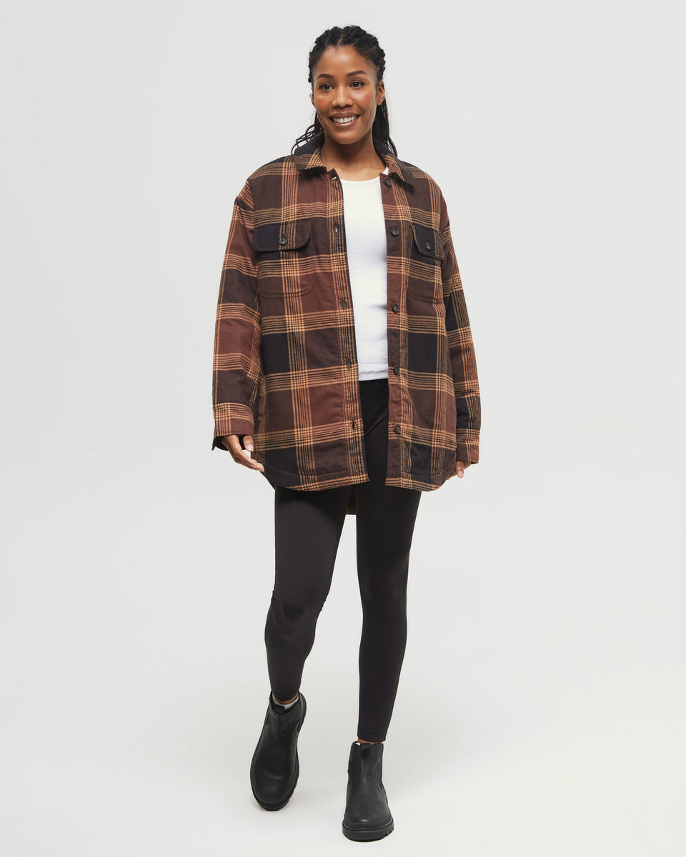Kapok Flannel Insulated Jacket