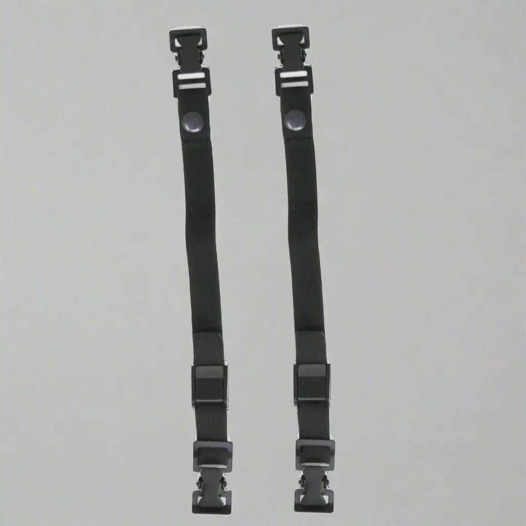 Attache-pantalon de moto à pression noire