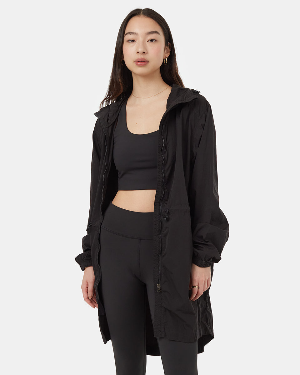 Recycled Nylon Long Jacket