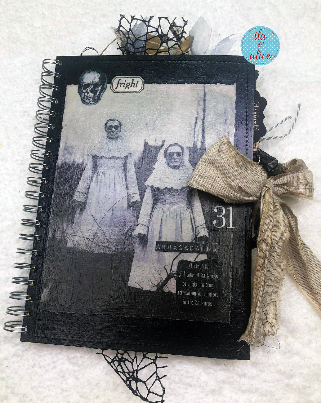 Creepy Witches Halloween Junk Journal with Ghosts & Ghouls