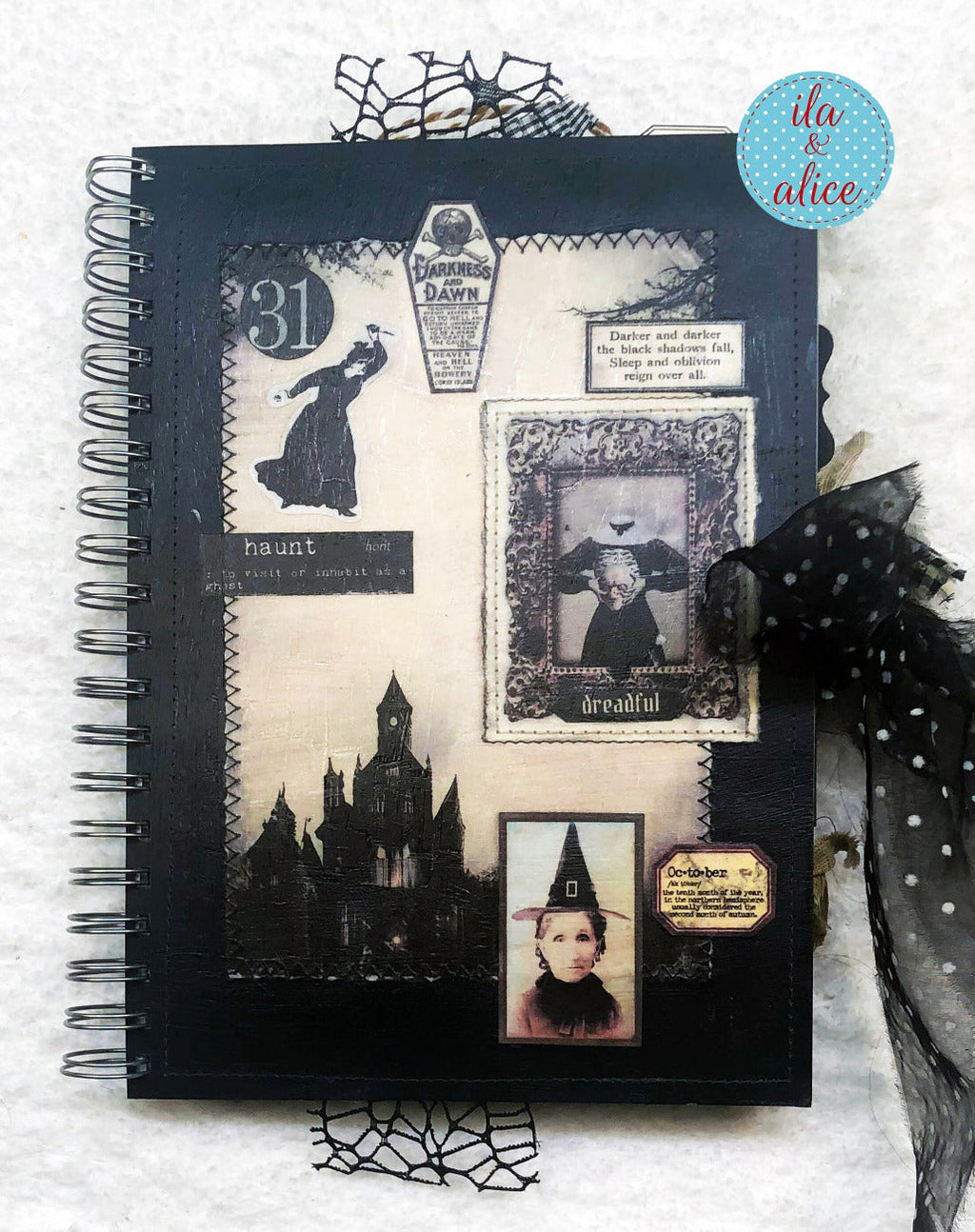 Spooky & Eerie Halloween Junk Journal Filled with Ghosts & Ghouls