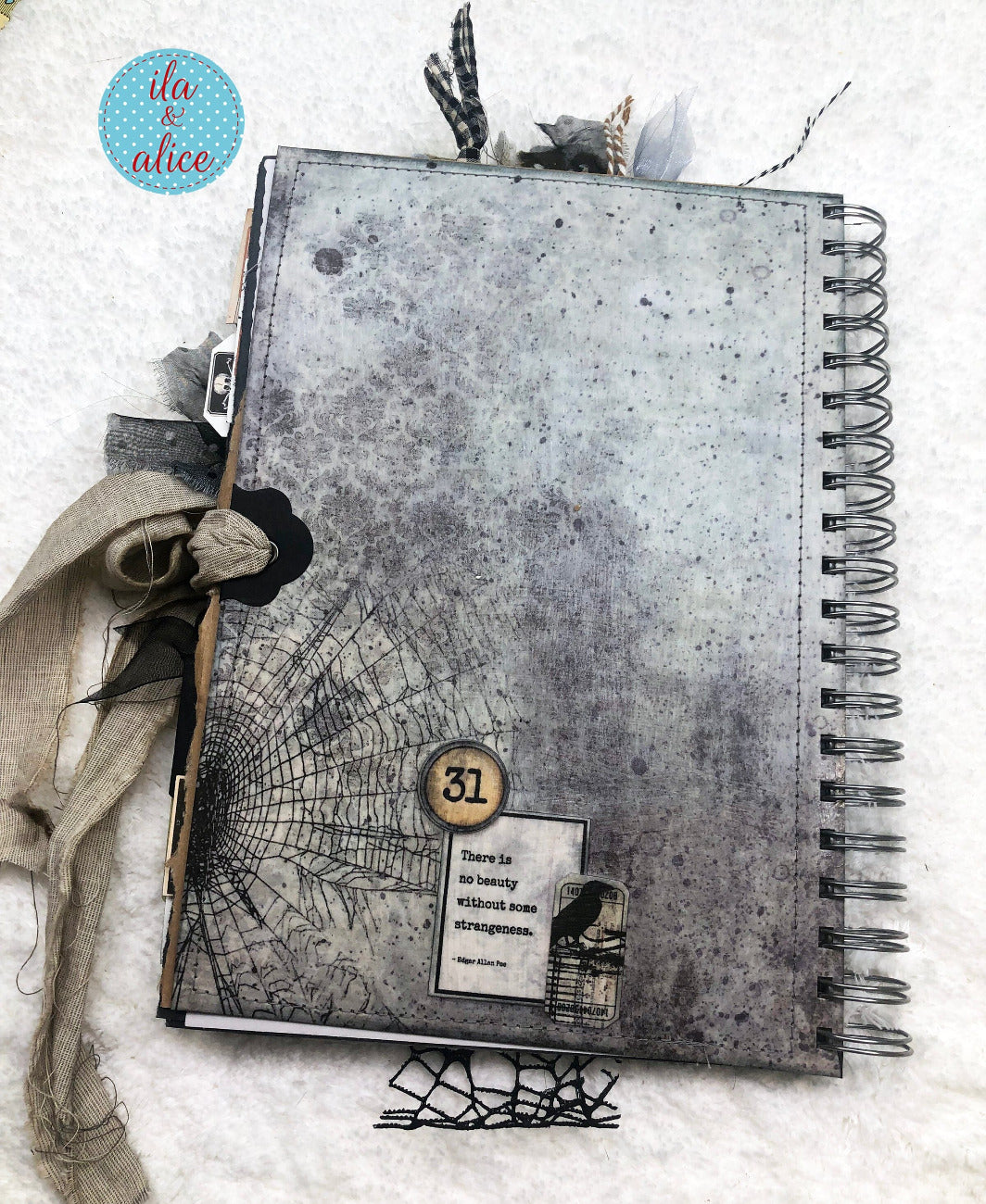 Journal d'Halloween de sorcières effrayantes avec fantômes et goules