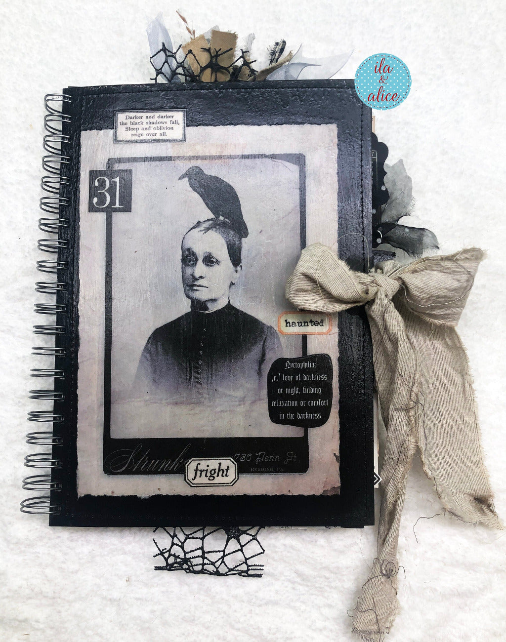 Macabre Witch Halloween Junk Journal with Ghosts & Ghouls