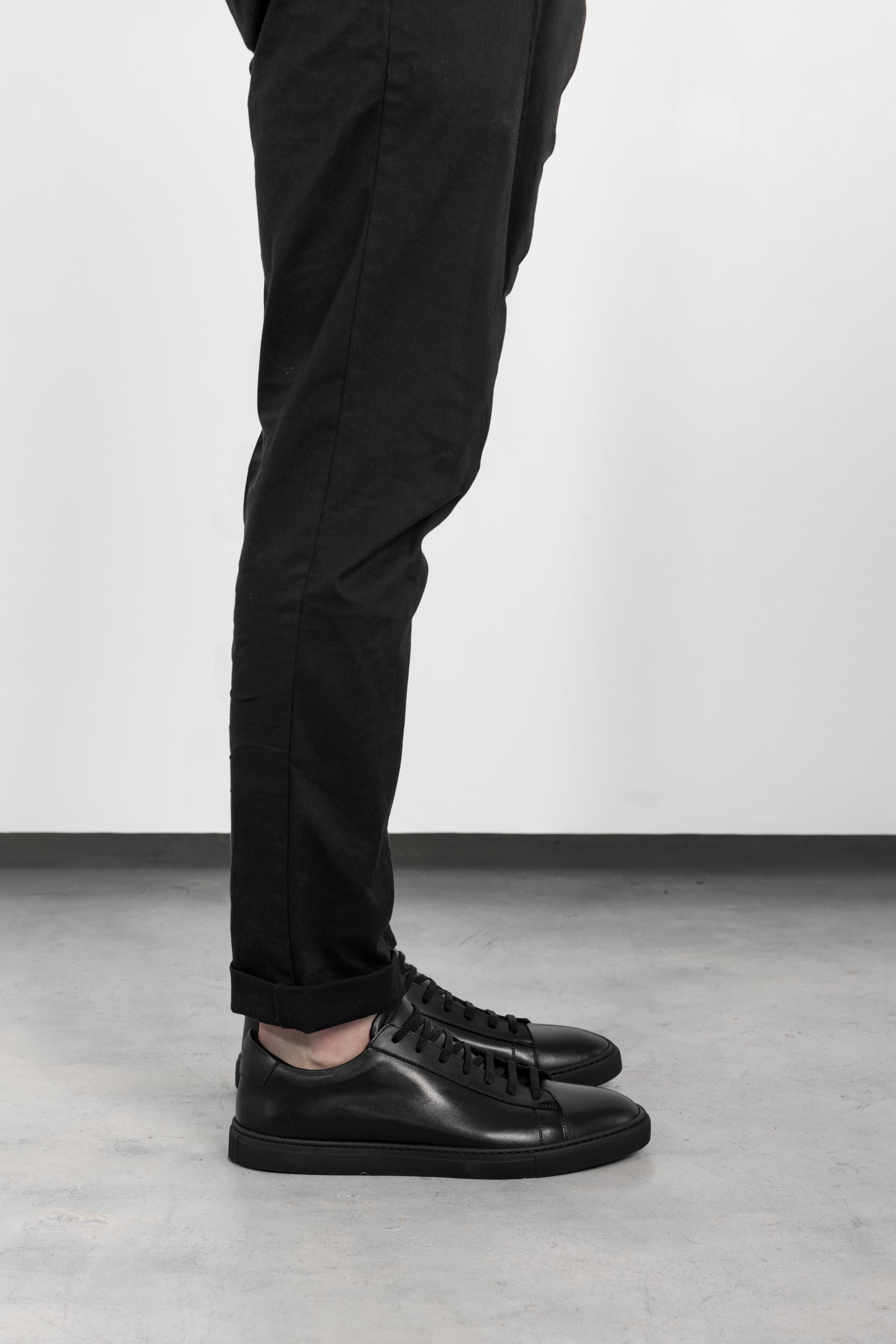 Black Calfskin Città Sneaker