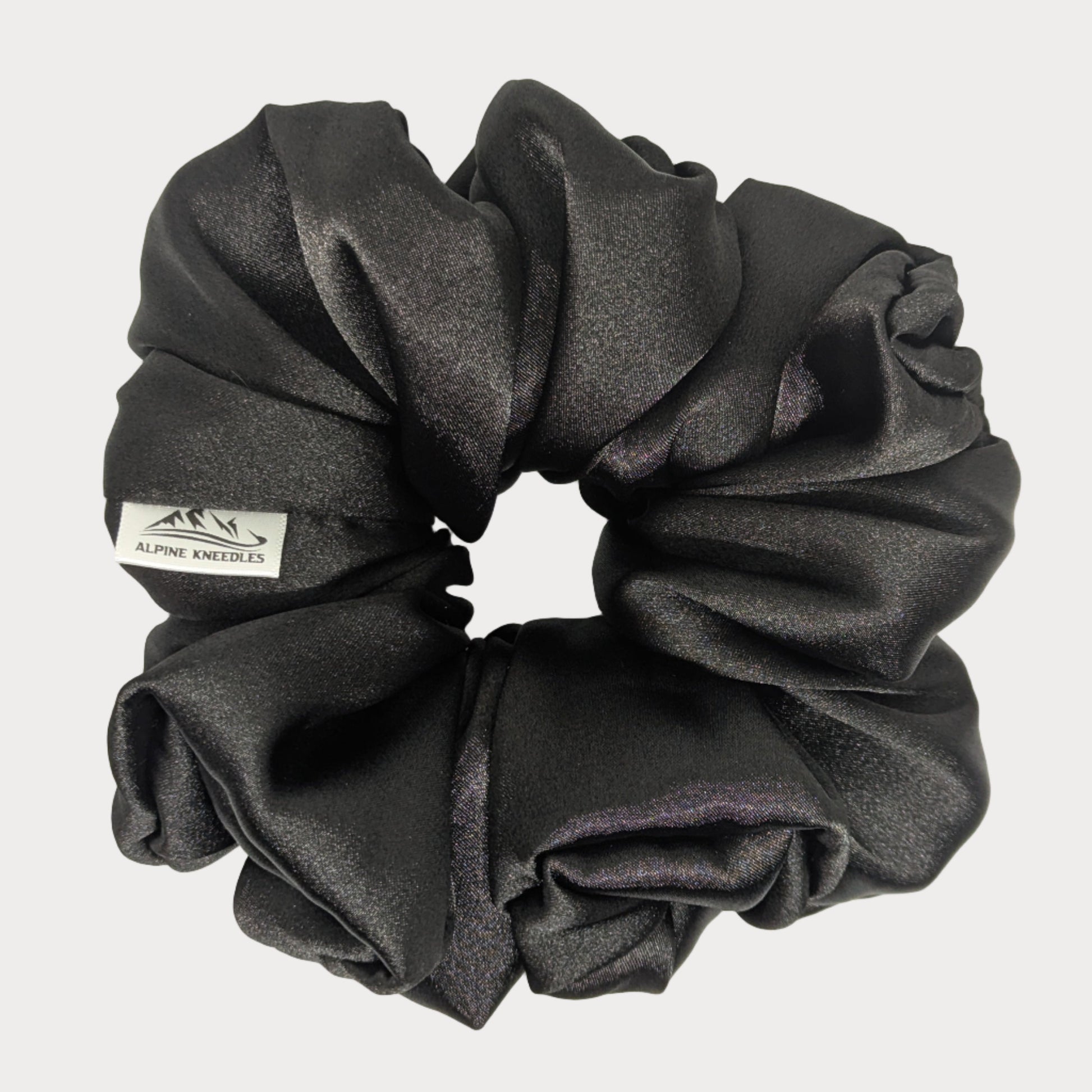 Black Pearl Lily - Redwood Satin Scrunchie