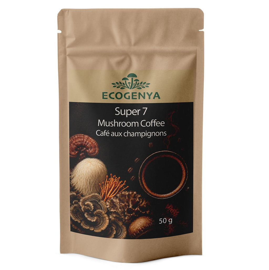 Mush Love Mushroom Coffee – Organic Instant Arabica + Super 7 Blend for Focus & Energy