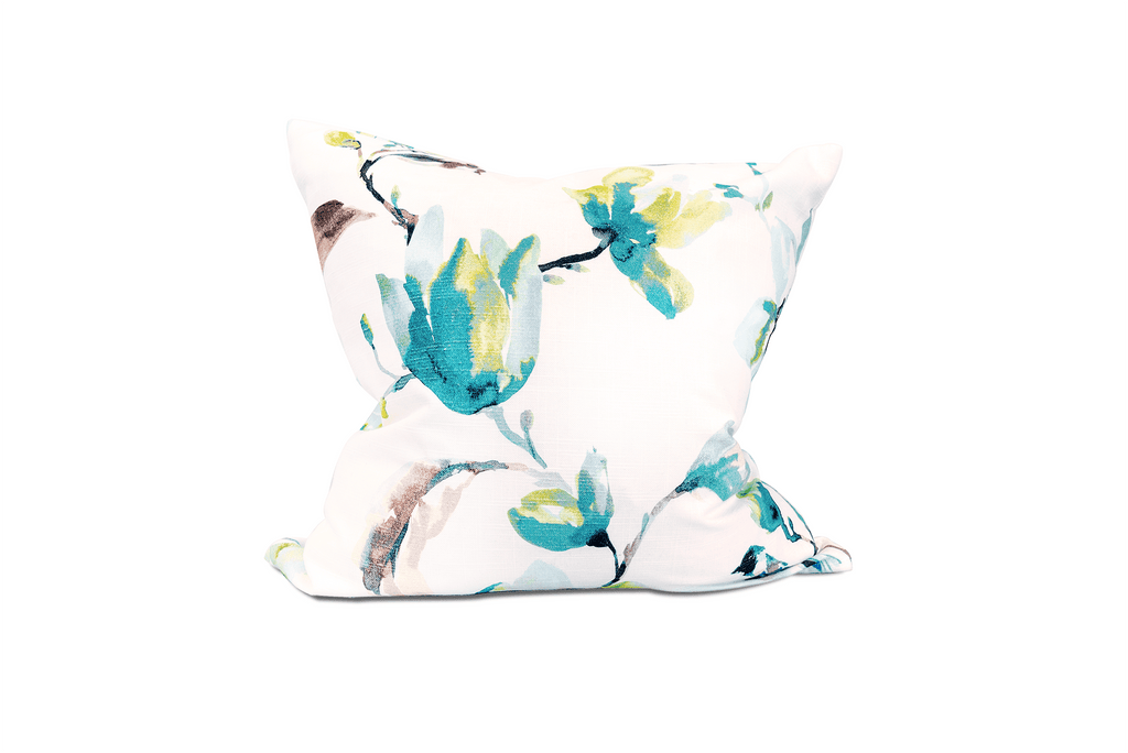 Housse de coussin à motif floral brumeux