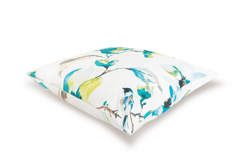 Housse de coussin à motif floral brumeux