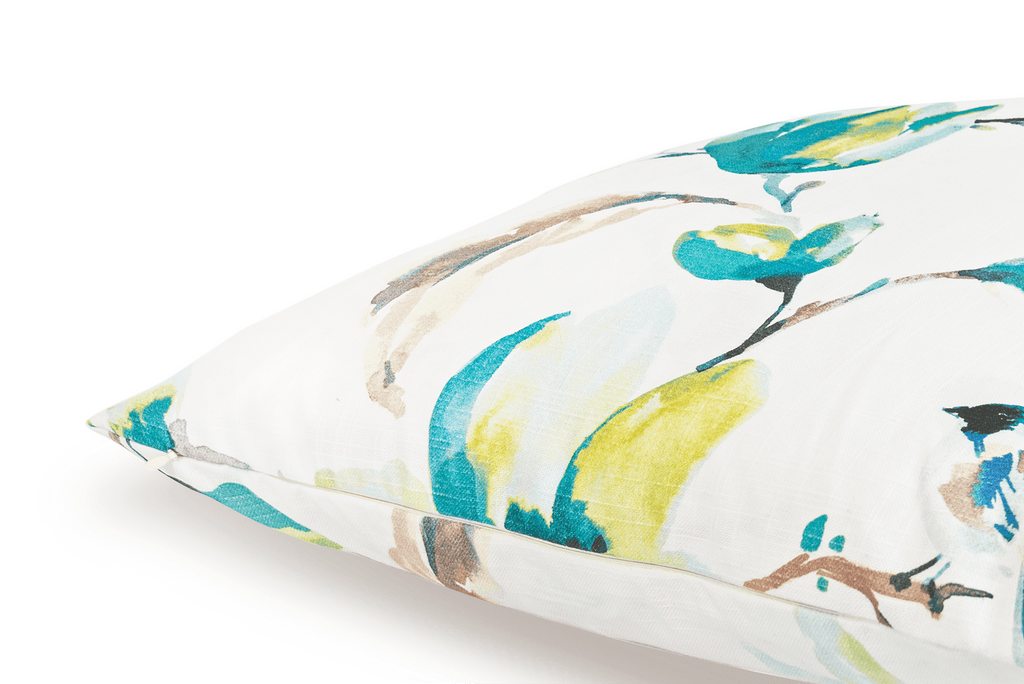 Housse de coussin à motif floral brumeux
