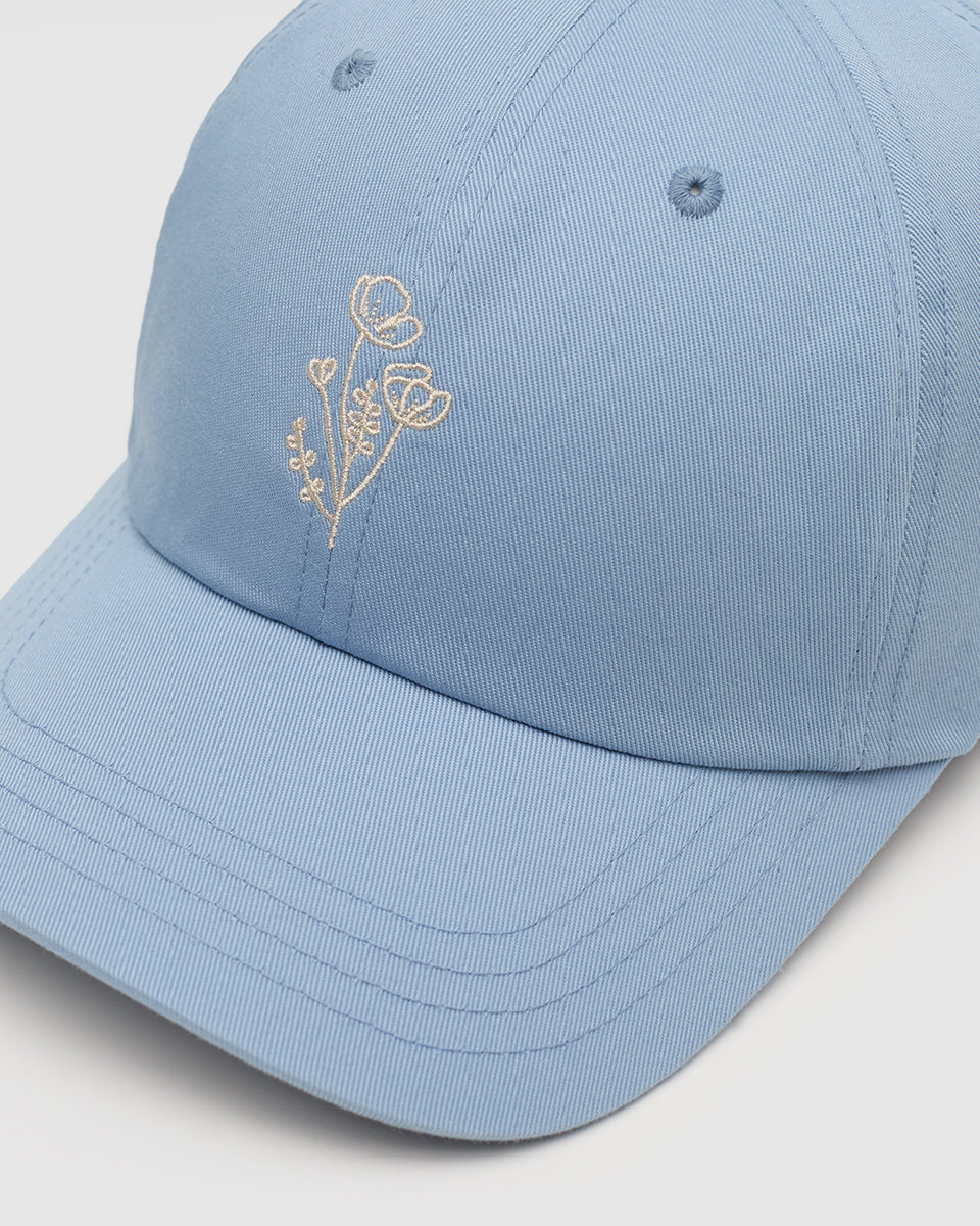 Flower Embroidery Peak Hat