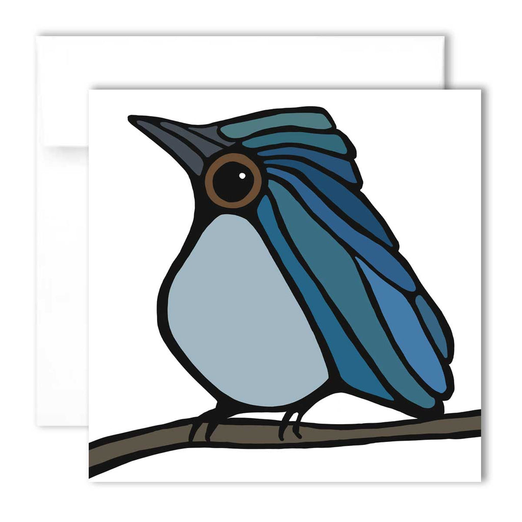 Greeting Card - Blue Warbler