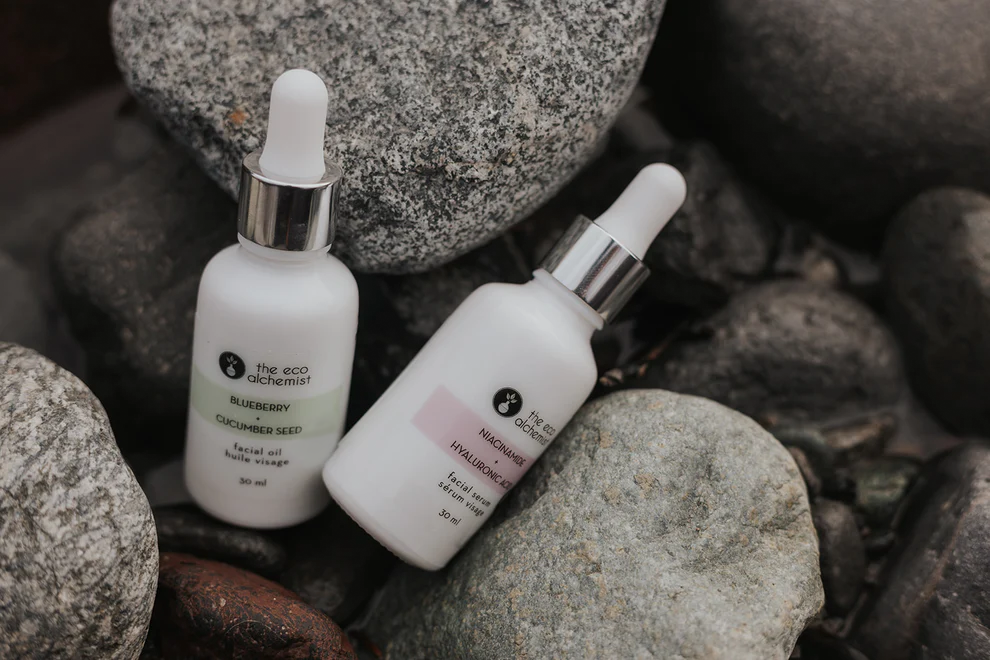 Huile visage antioxydante aux myrtilles et aux graines de concombre