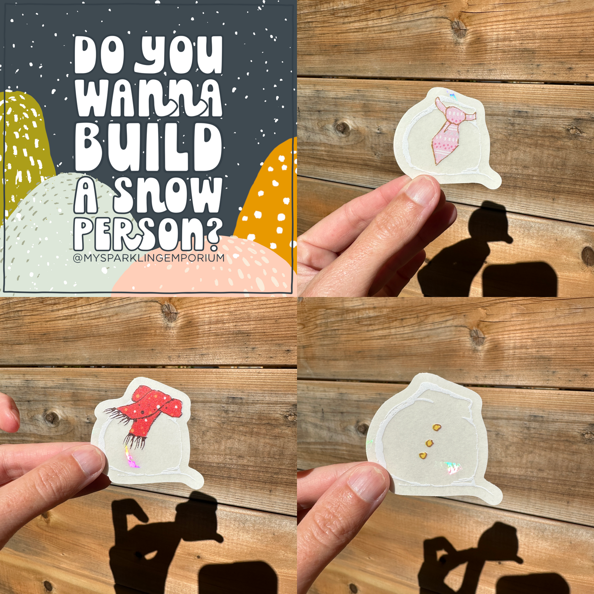 Sticker Set: Mystery Snowperson Kit