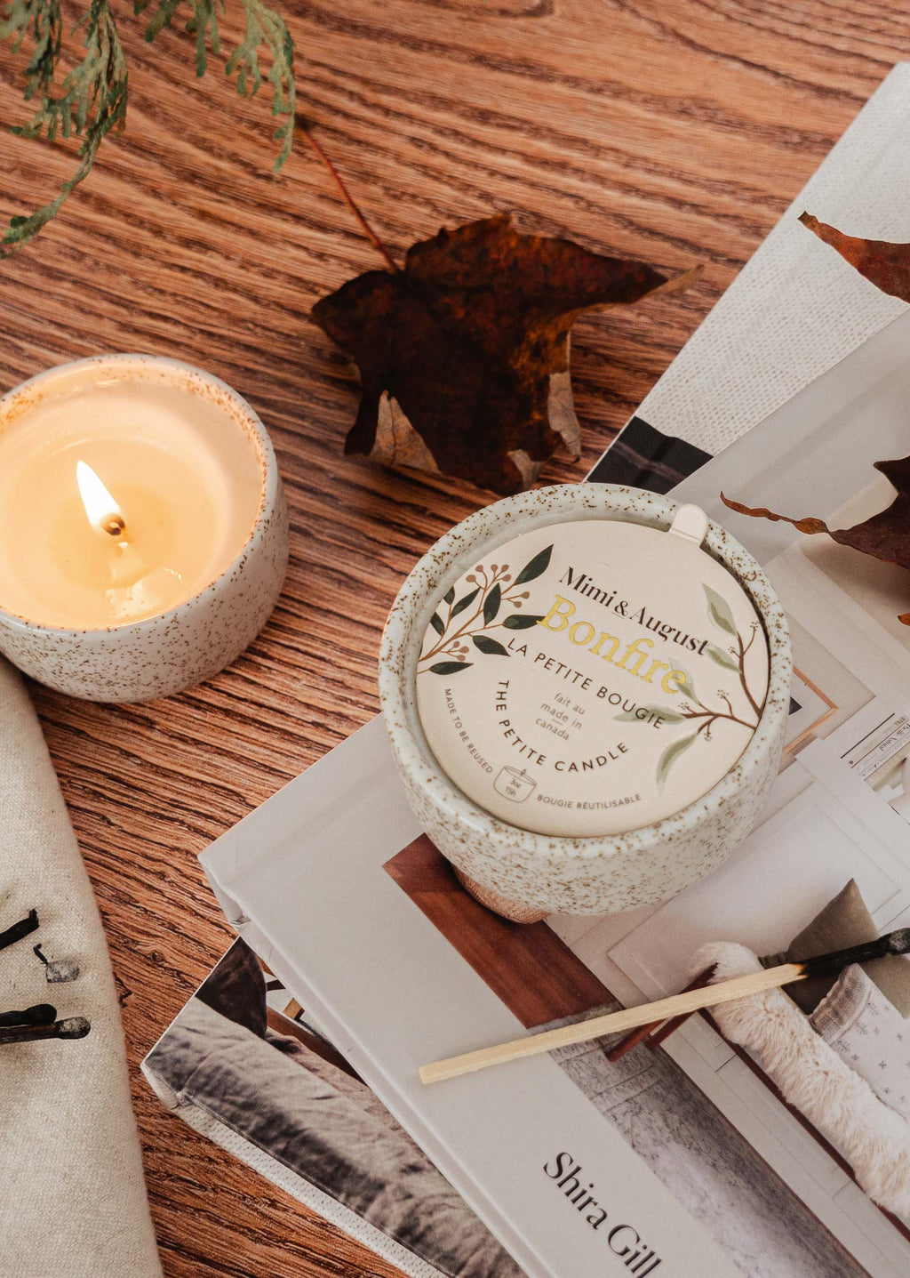 Feu de camp - Bougie réutilisable