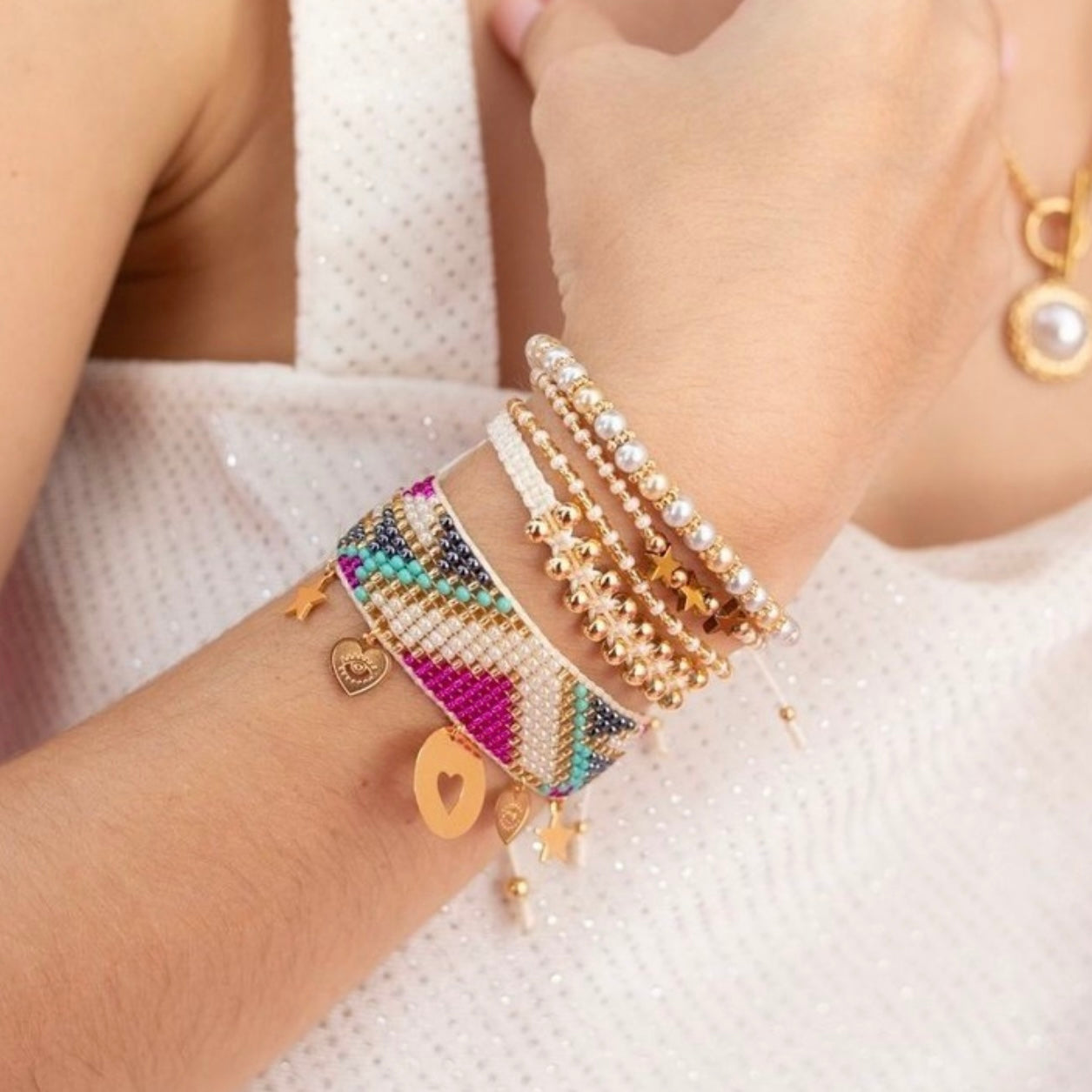 Beaded Bracelet - Sunkissed