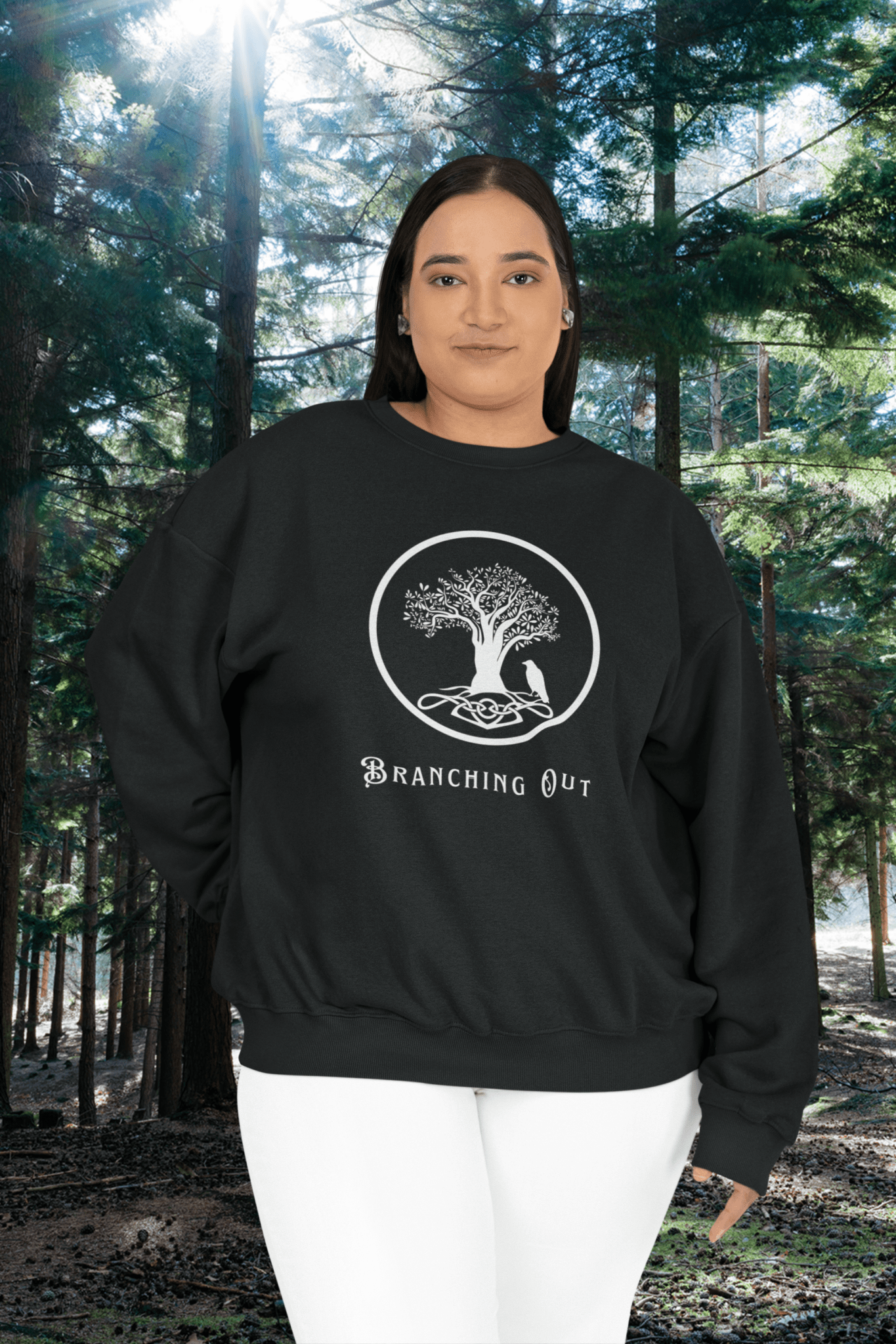 Sweat-shirt ras du cou unisexe Branching Out