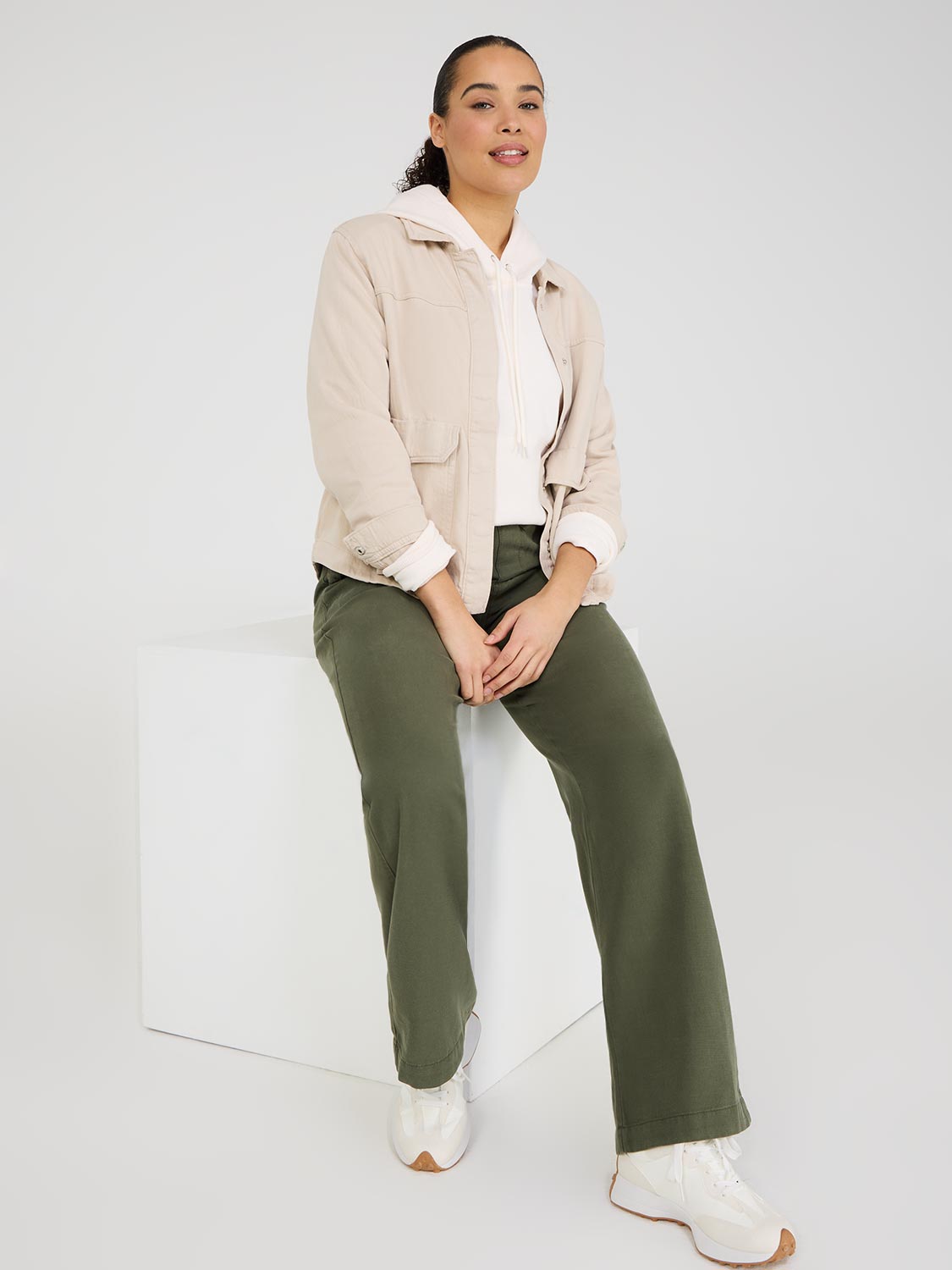 Pantalon Tencel à jambes larges