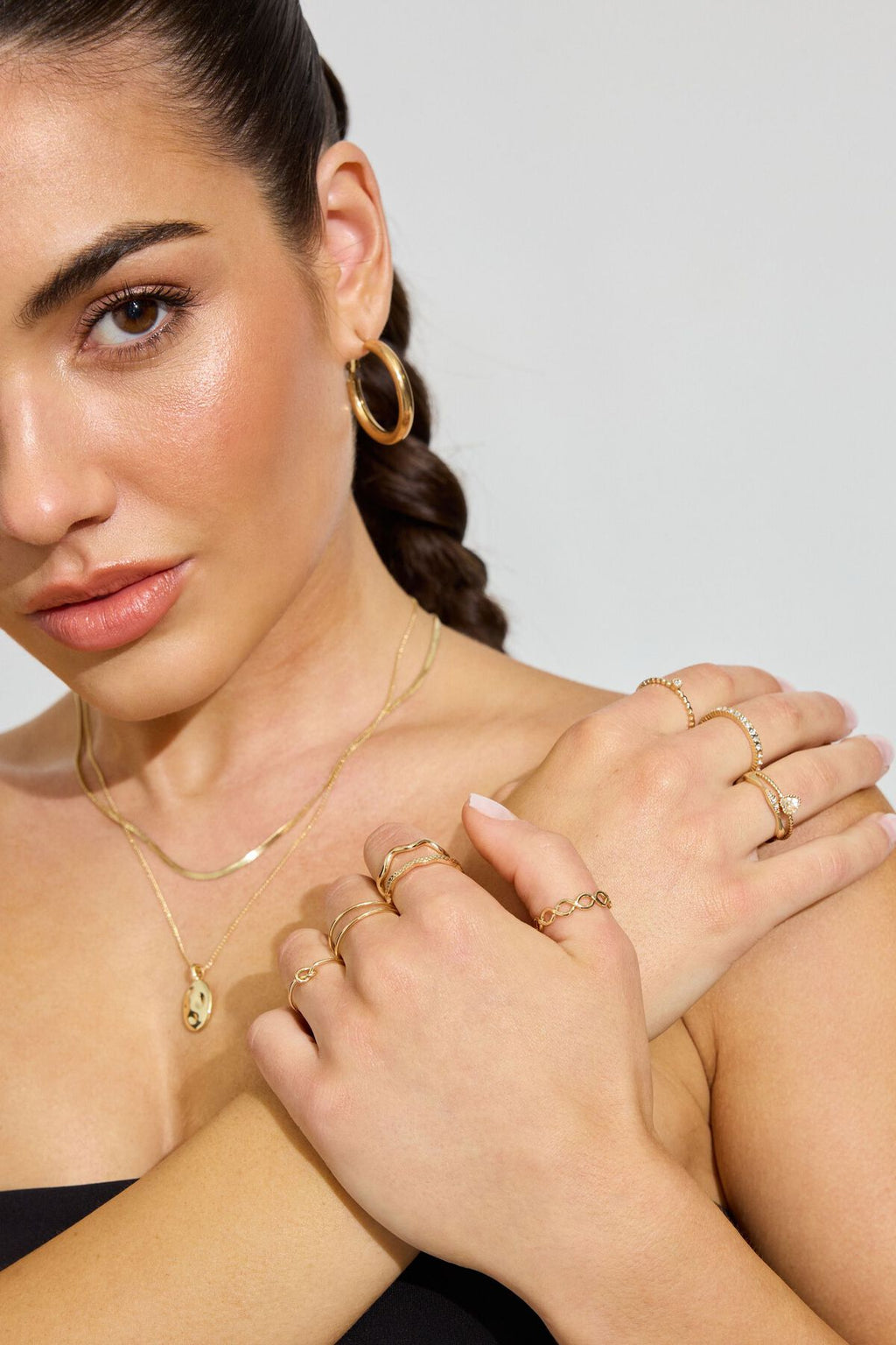 Ensemble de 9 bagues super délicates