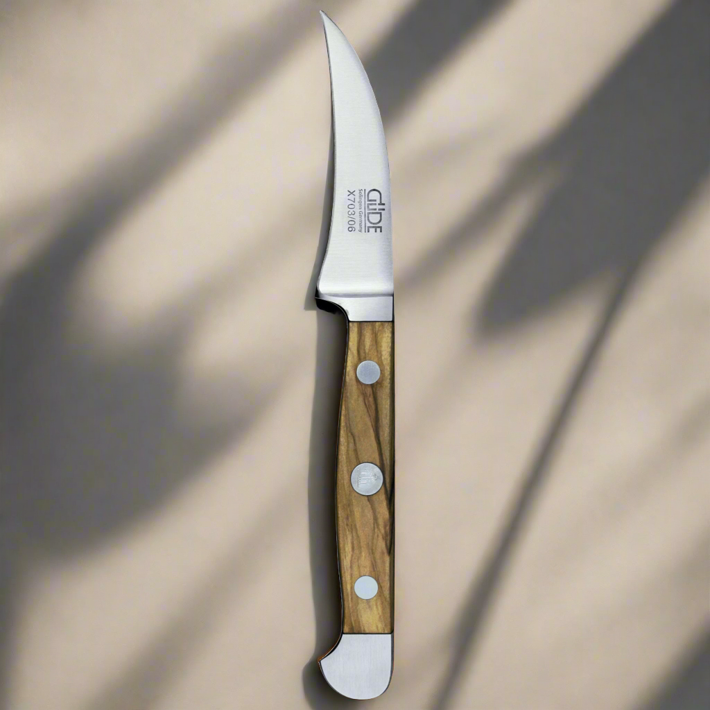 ALPHA OLIVE | Paring Knife 2.36" | Forged Steel / Olive wood handle