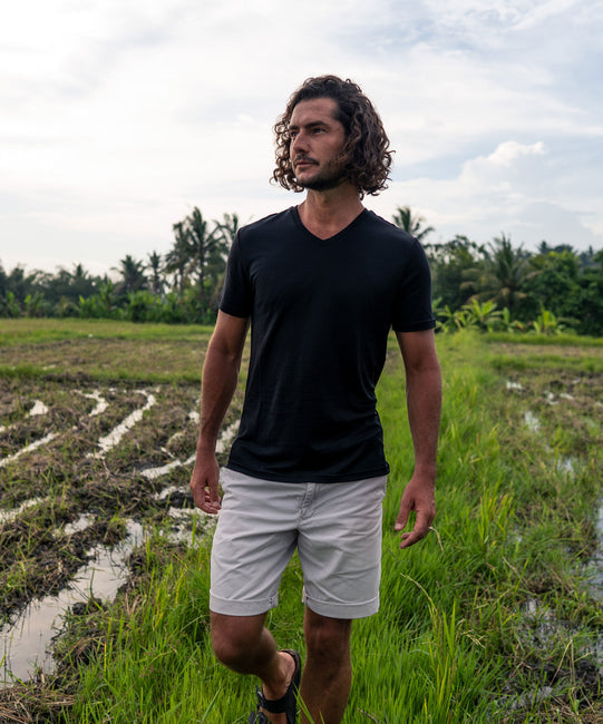 Men's Merino V‑Neck T‑Shirt