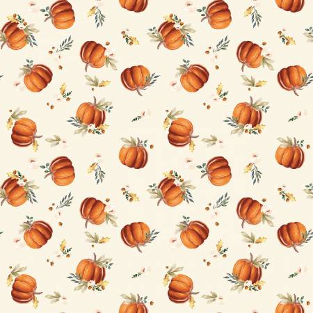 Riley Blake - Nuances d'automne - Crème citrouilles - C13471R-CREAM