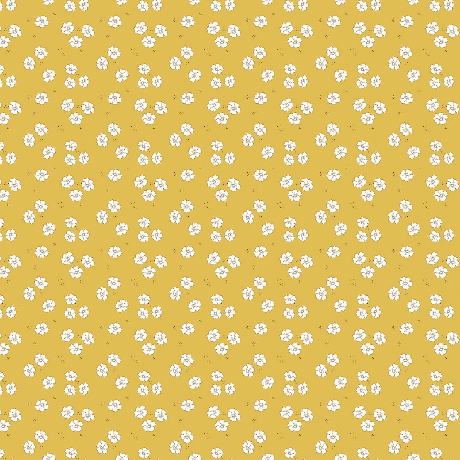 Riley Blake - Bloomberry - Parterre de fleurs - Jaune