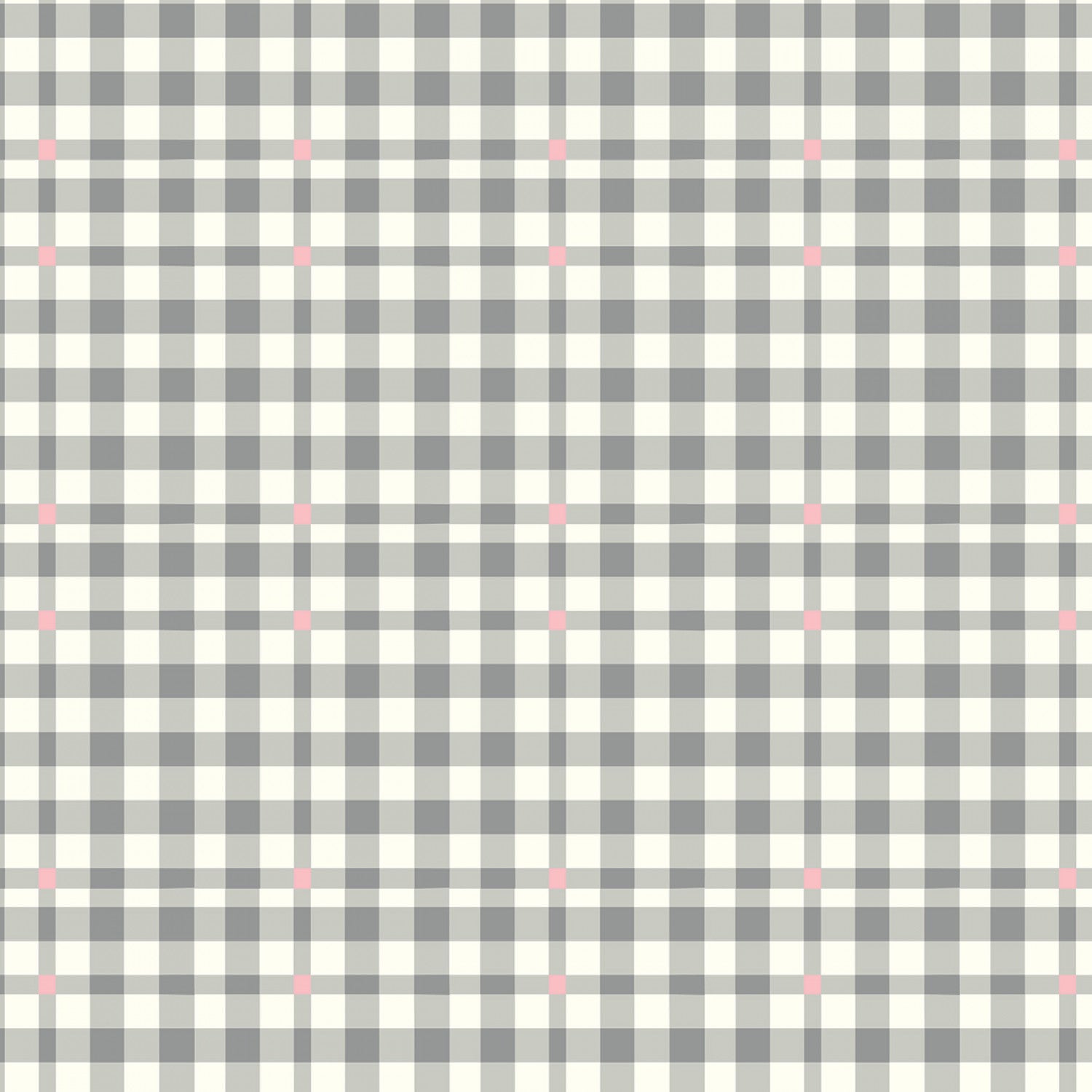 Riley Blake - Bloomberry - Plaid - Gris